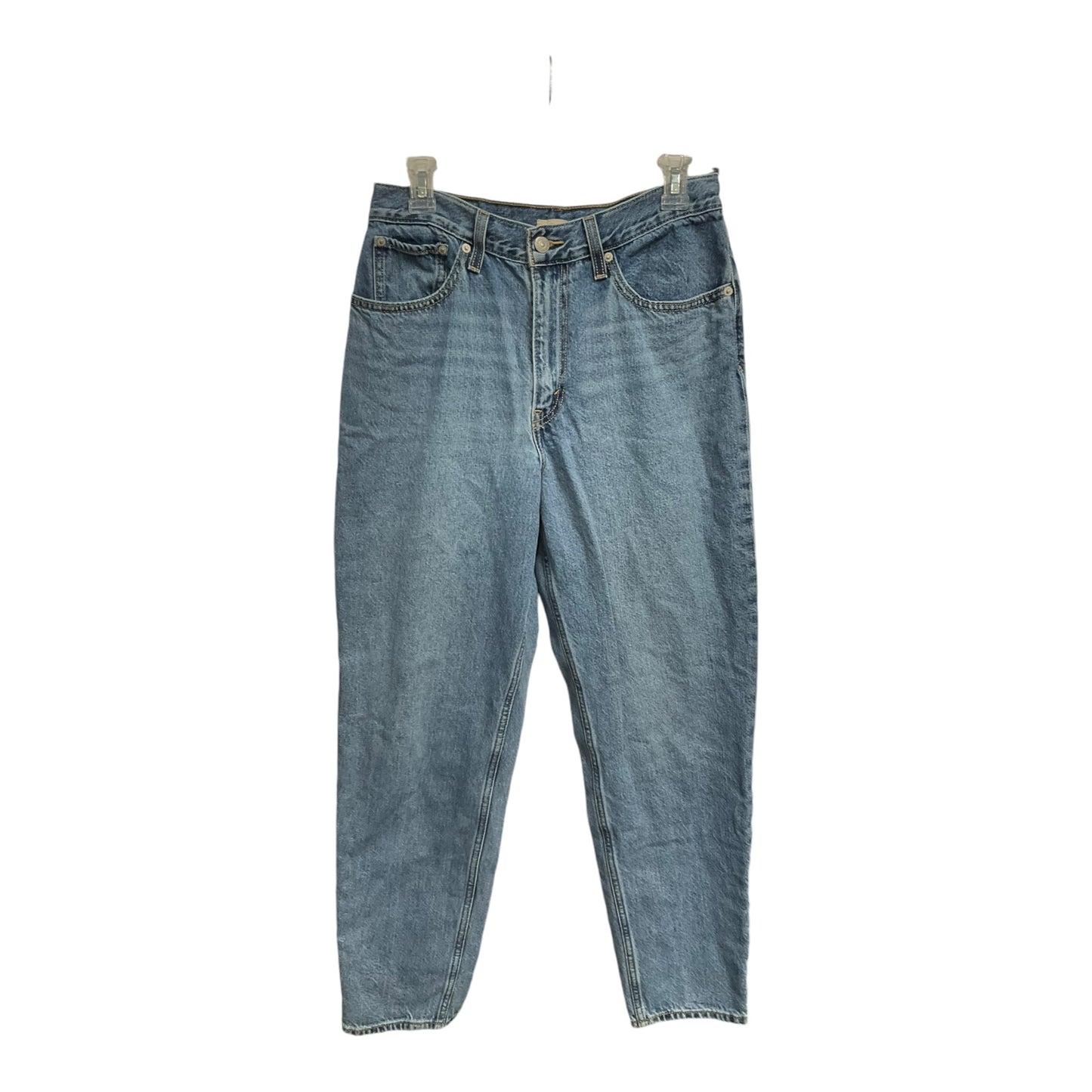 Jeans Straight By Levis In Blue Denim, Size: 10