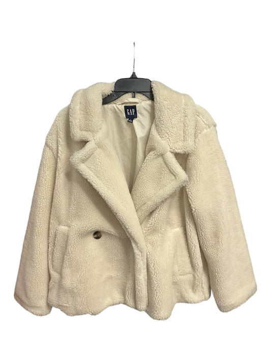 Jacket Faux Fur & Sherpa By Gap In Tan, Size: L