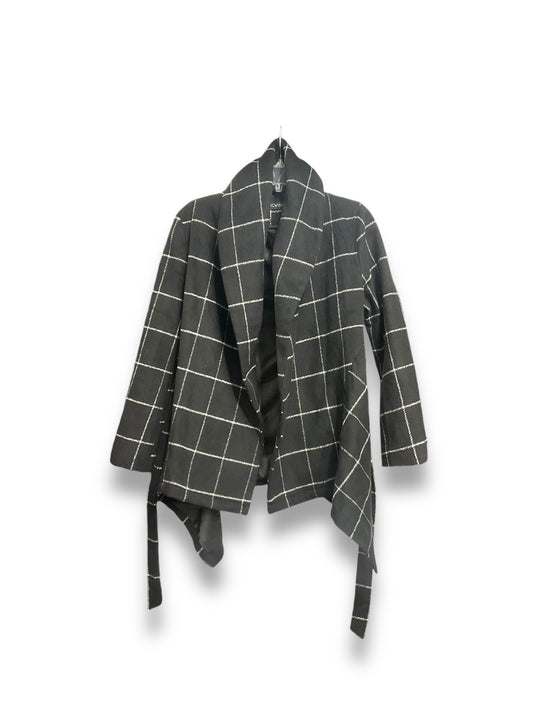 Coat Wool By Clothes Mentor In Black & White, Size: Xs