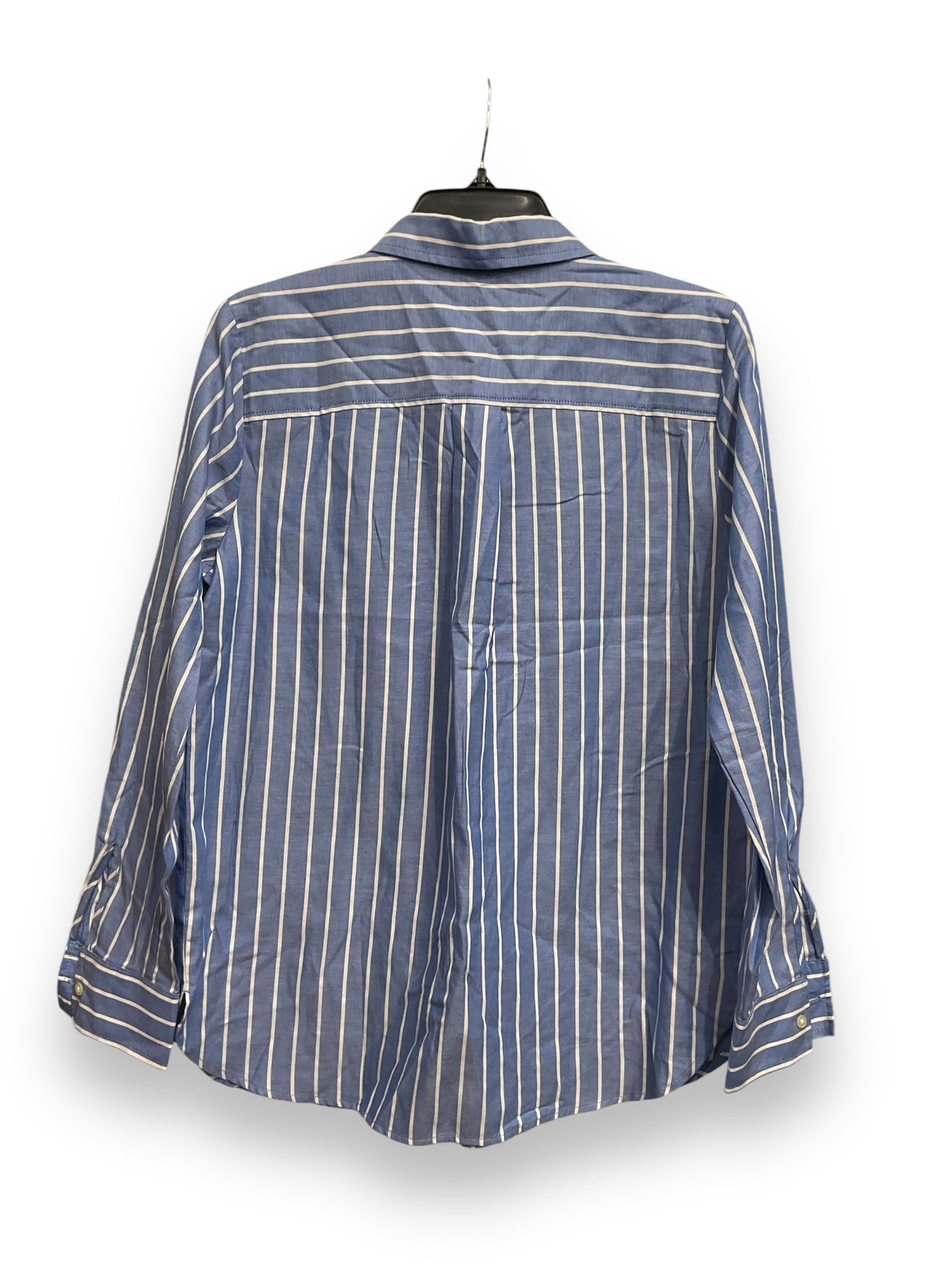 Top Long Sleeve By Loft In Striped Pattern, Size: M