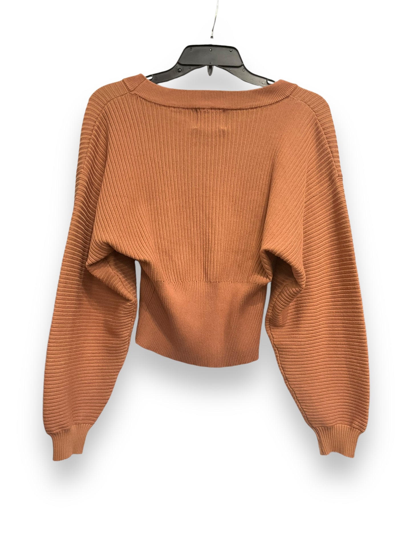 Top Long Sleeve By Pink Rose In Peach, Size: M