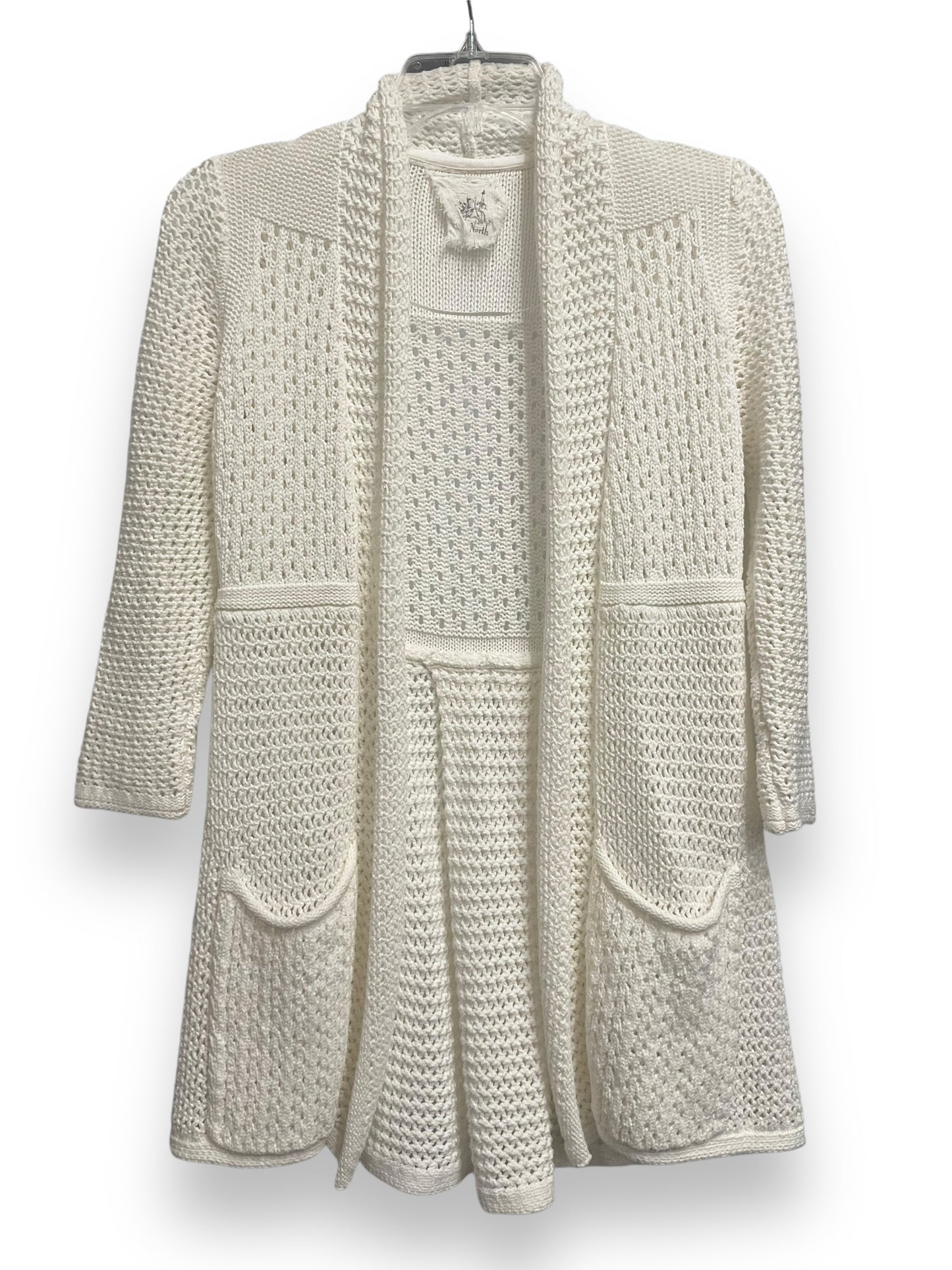 Sweater Cardigan By Cmc In White, Size: S