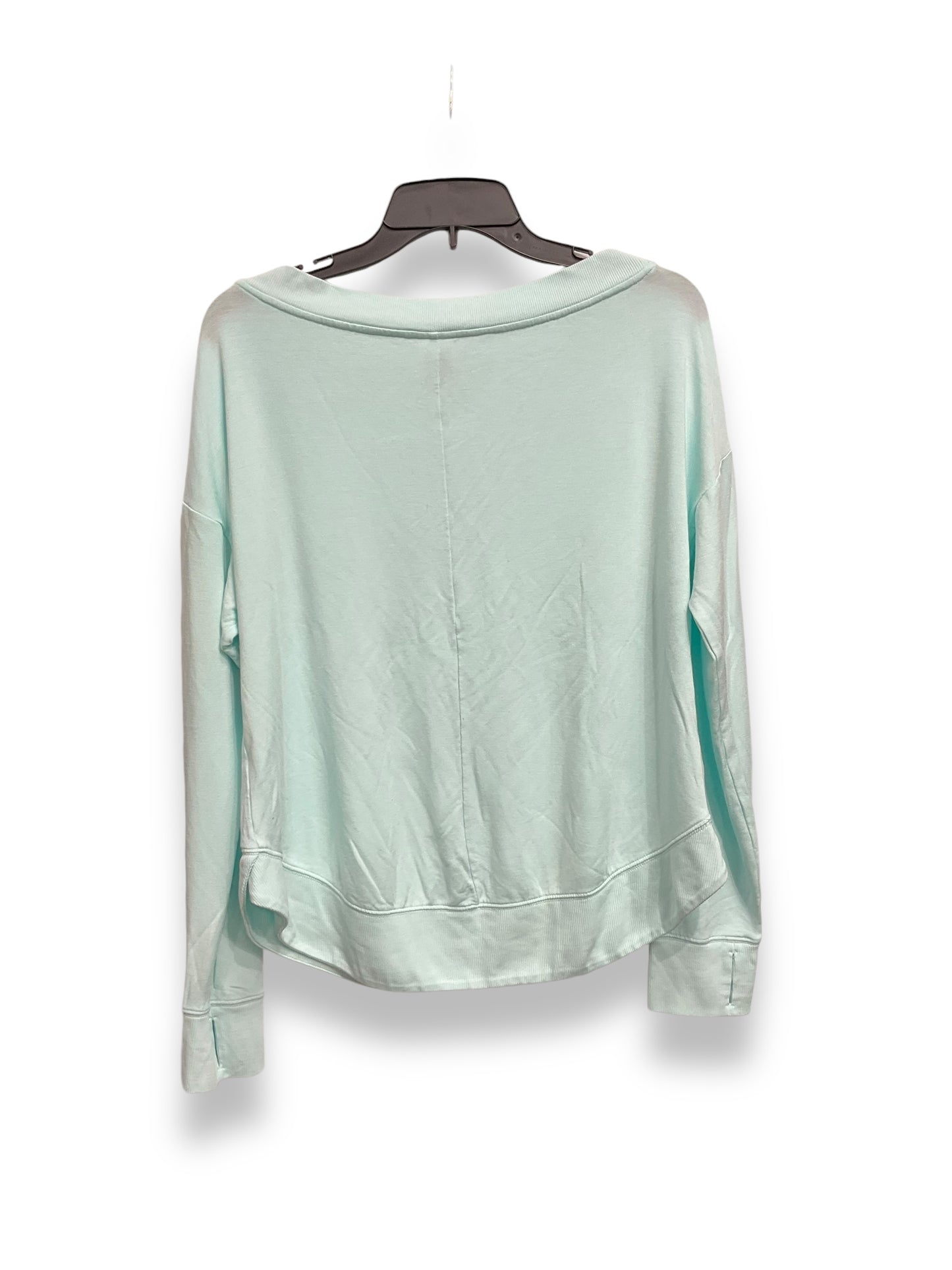 Athletic Top Long Sleeve Crewneck By All In Motion In Teal, Size: M