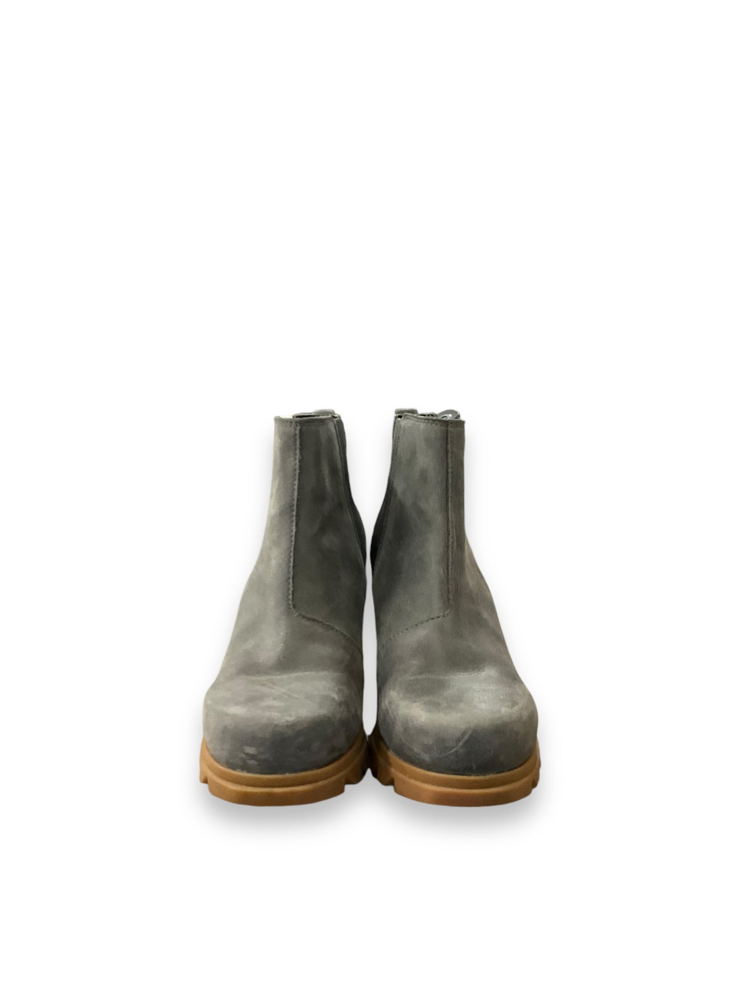 Boots Ankle Heels By Sorel In Grey, Size: 9.5