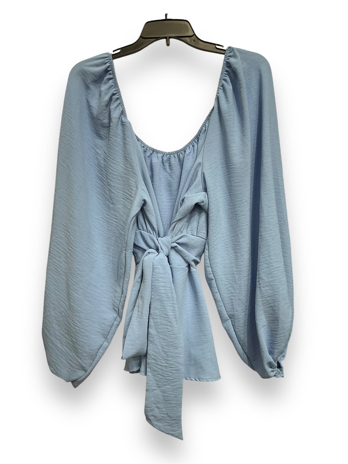 Top Long Sleeve By Cmc In Blue, Size: 2x