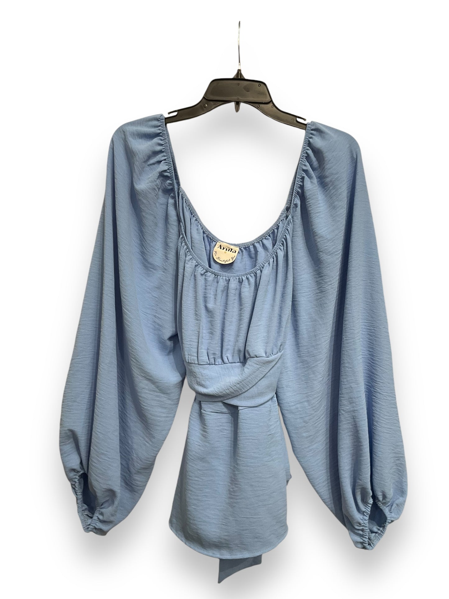 Top Long Sleeve By Cmc In Blue, Size: 2x