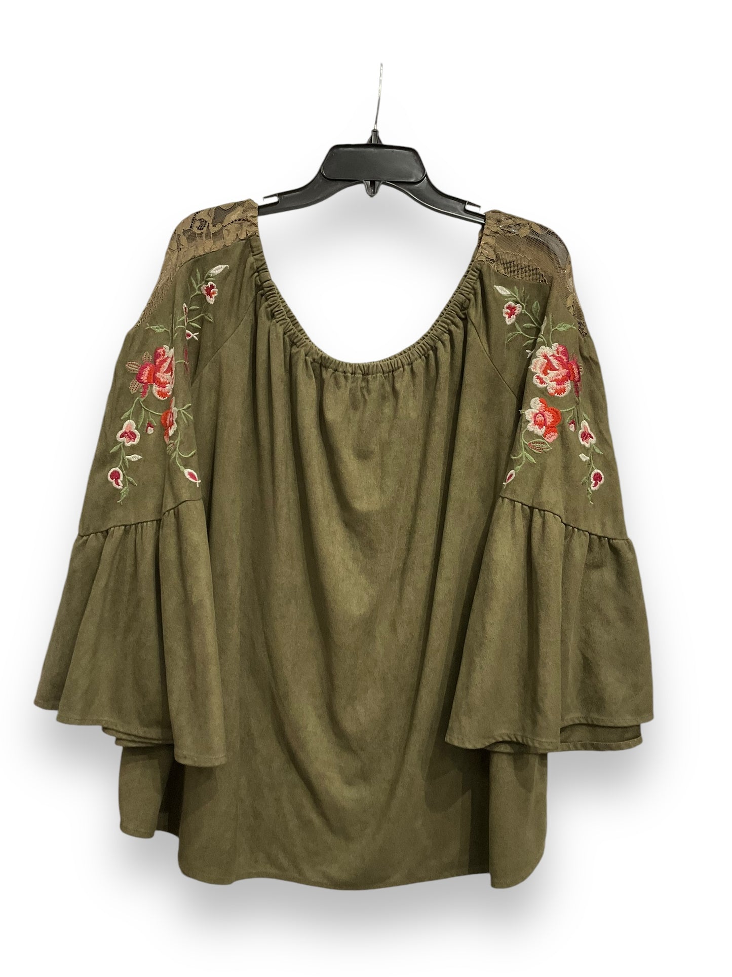 Top Long Sleeve By Umgee In Green, Size: Xl