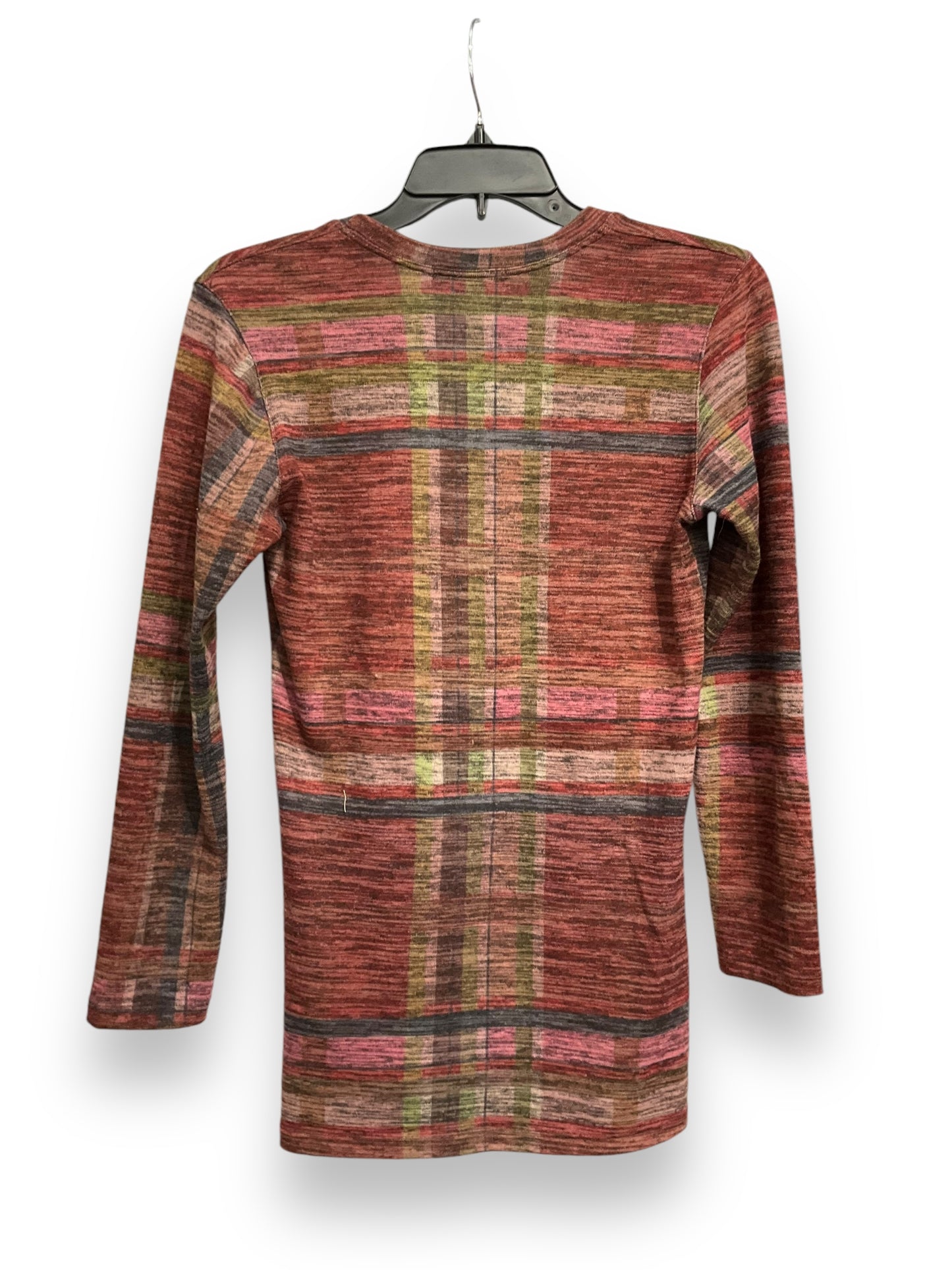 Top Long Sleeve By David Cline In Multi-colored, Size: S