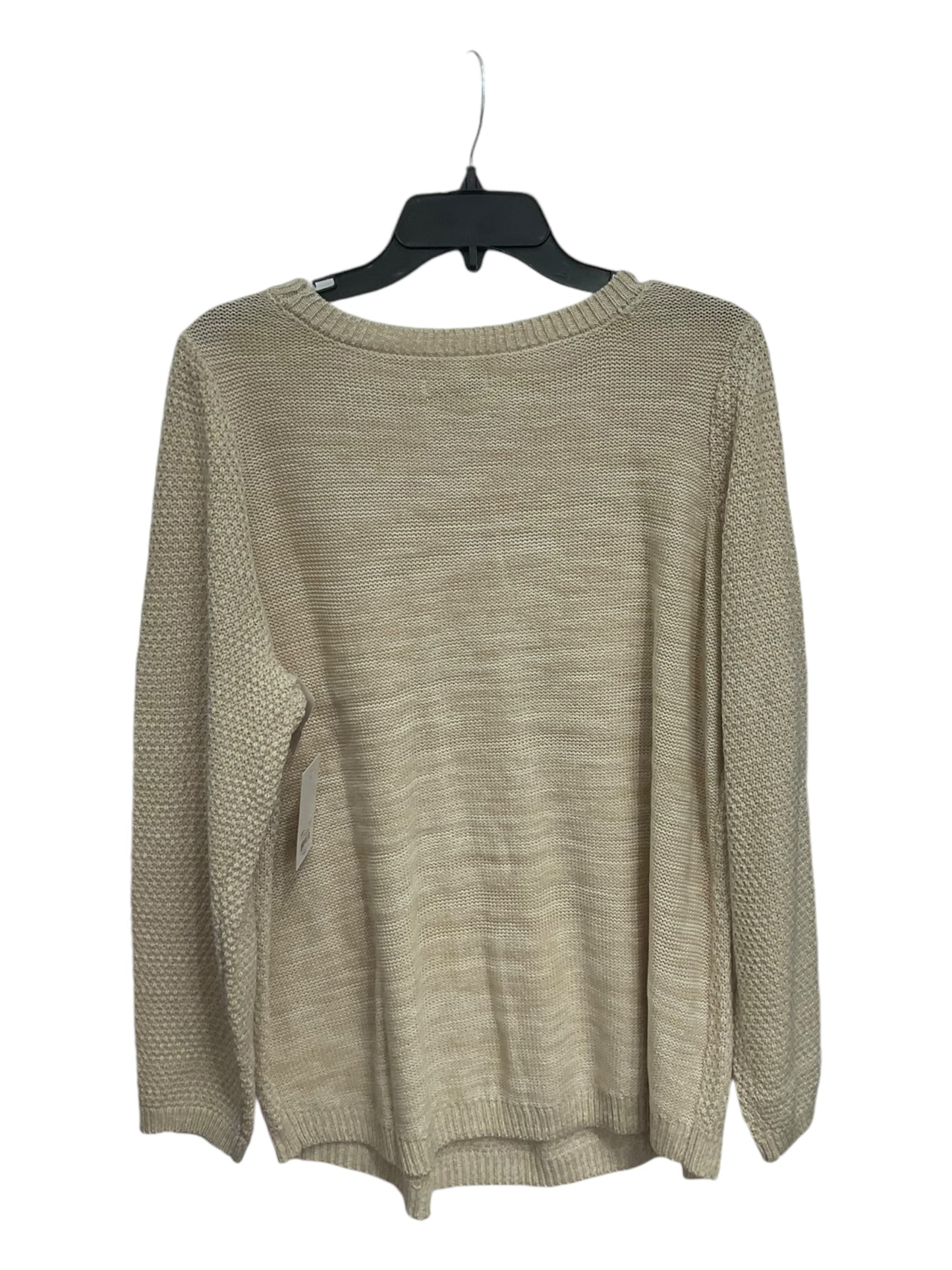 Sweater By Croft And Barrow In Cream, Size: 1x