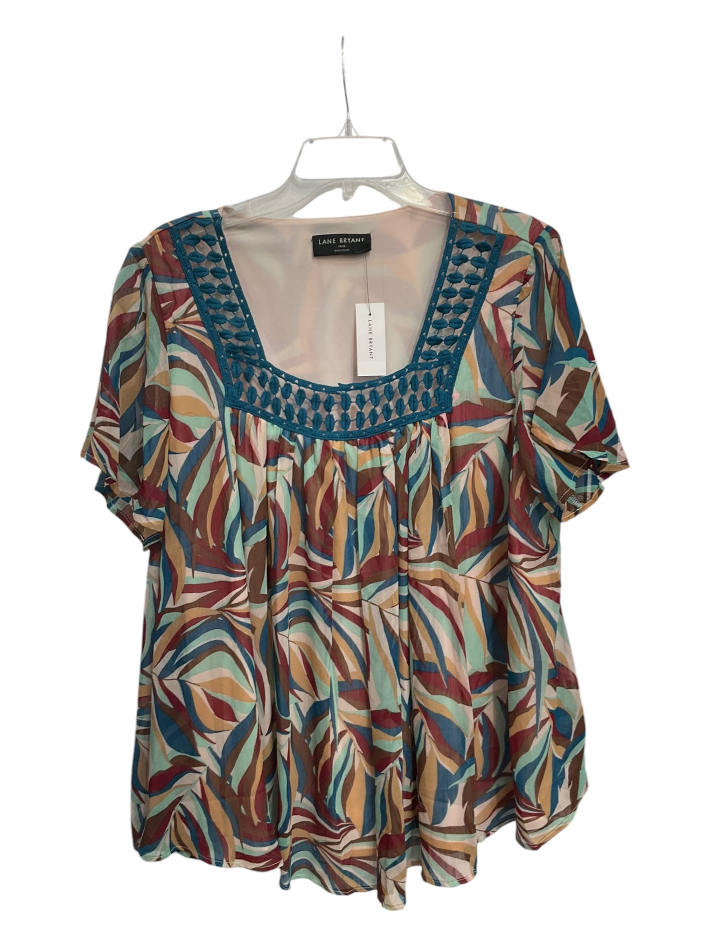 Top Sleeveless By Lane Bryant In Multi-colored, Size: 1x