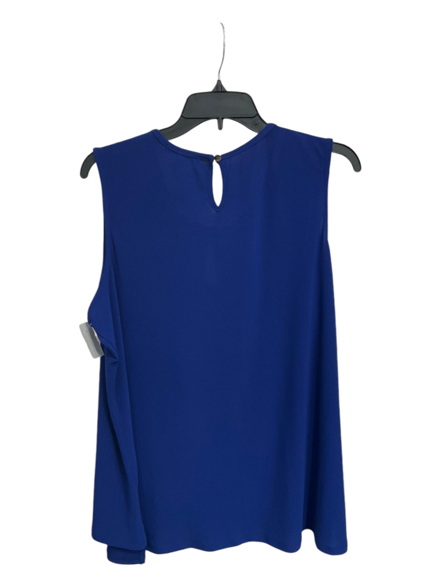 Top Sleeveless By 89th And Madison In Blue, Size: 1x