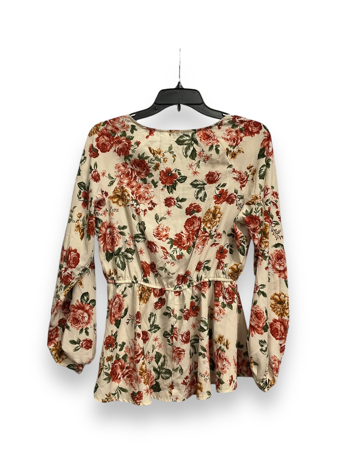 Top Long Sleeve By Ophelia Roe In Floral Print, Size: S