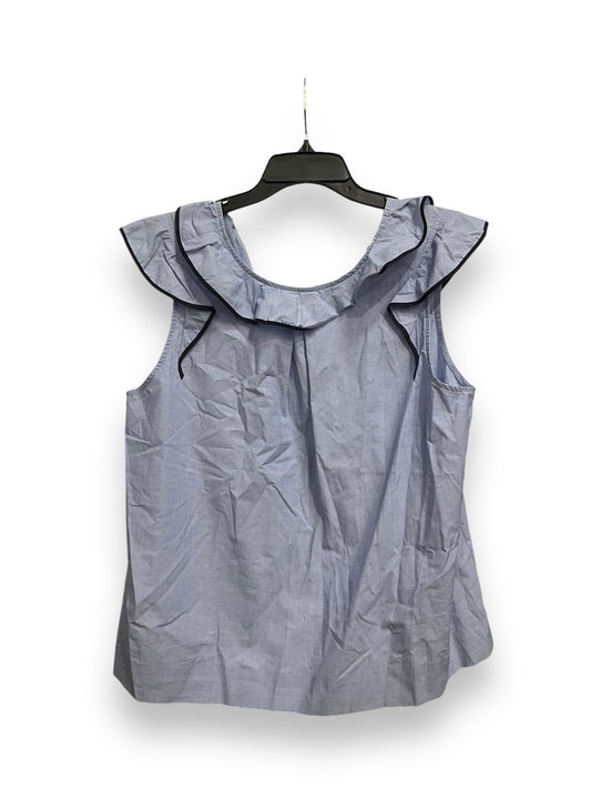 Top Sleeveless By J. Crew In Black & Blue, Size: 1x