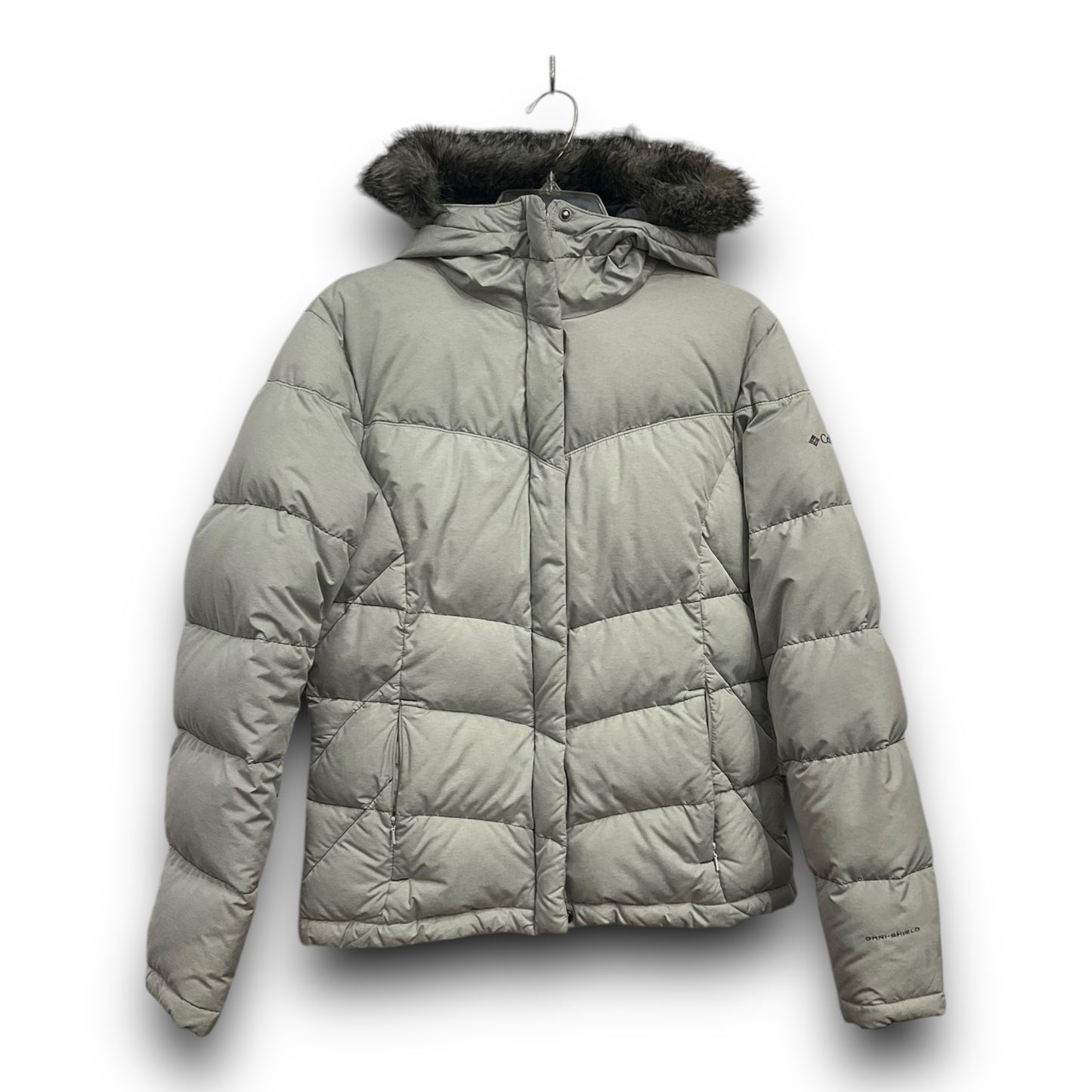 Coat Puffer & Quilted By Columbia In Grey, Size: M