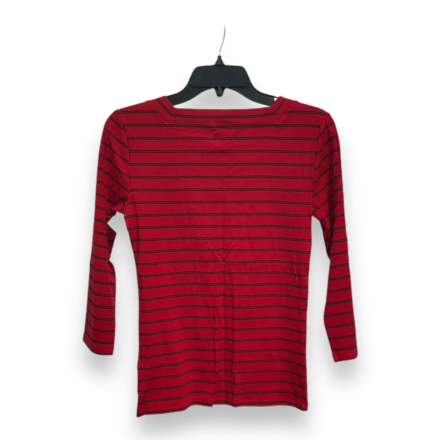 Top Long Sleeve Basic By Ralph Lauren Black Label In Striped Pattern, Size: M