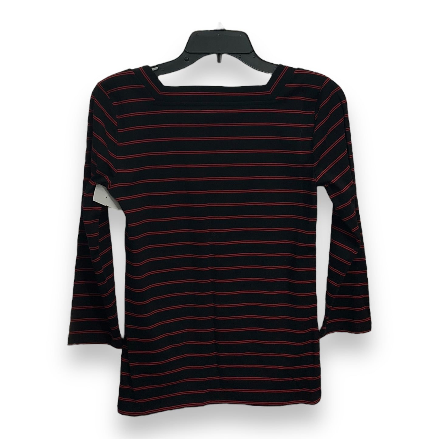 Top Long Sleeve Basic By Ralph Lauren Black Label In Striped Pattern, Size: M