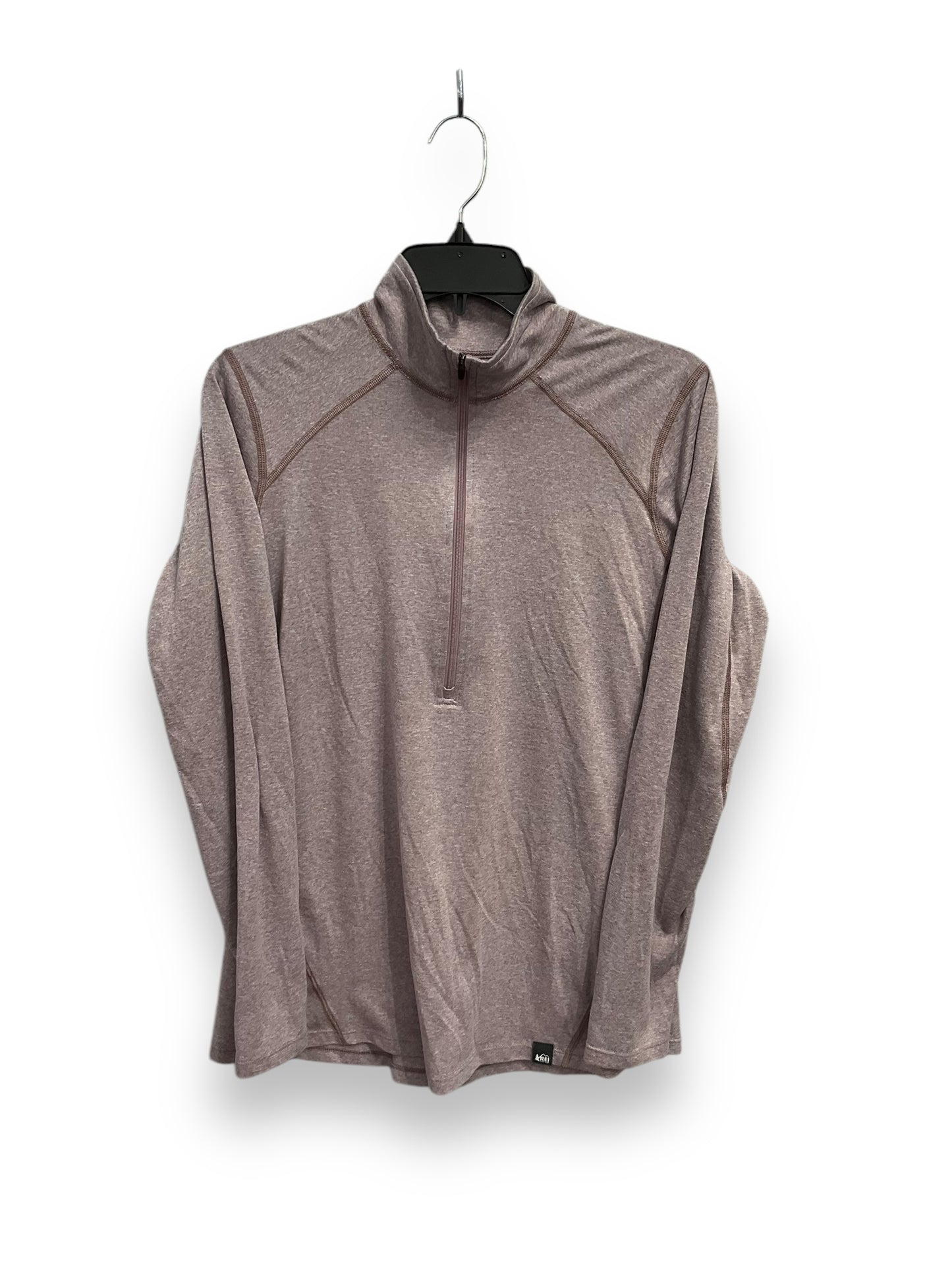 Athletic Top Long Sleeve Collar By Rei In Mauve, Size: L