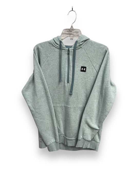 Athletic Sweatshirt Hoodie By Under Armour In Teal, Size: S