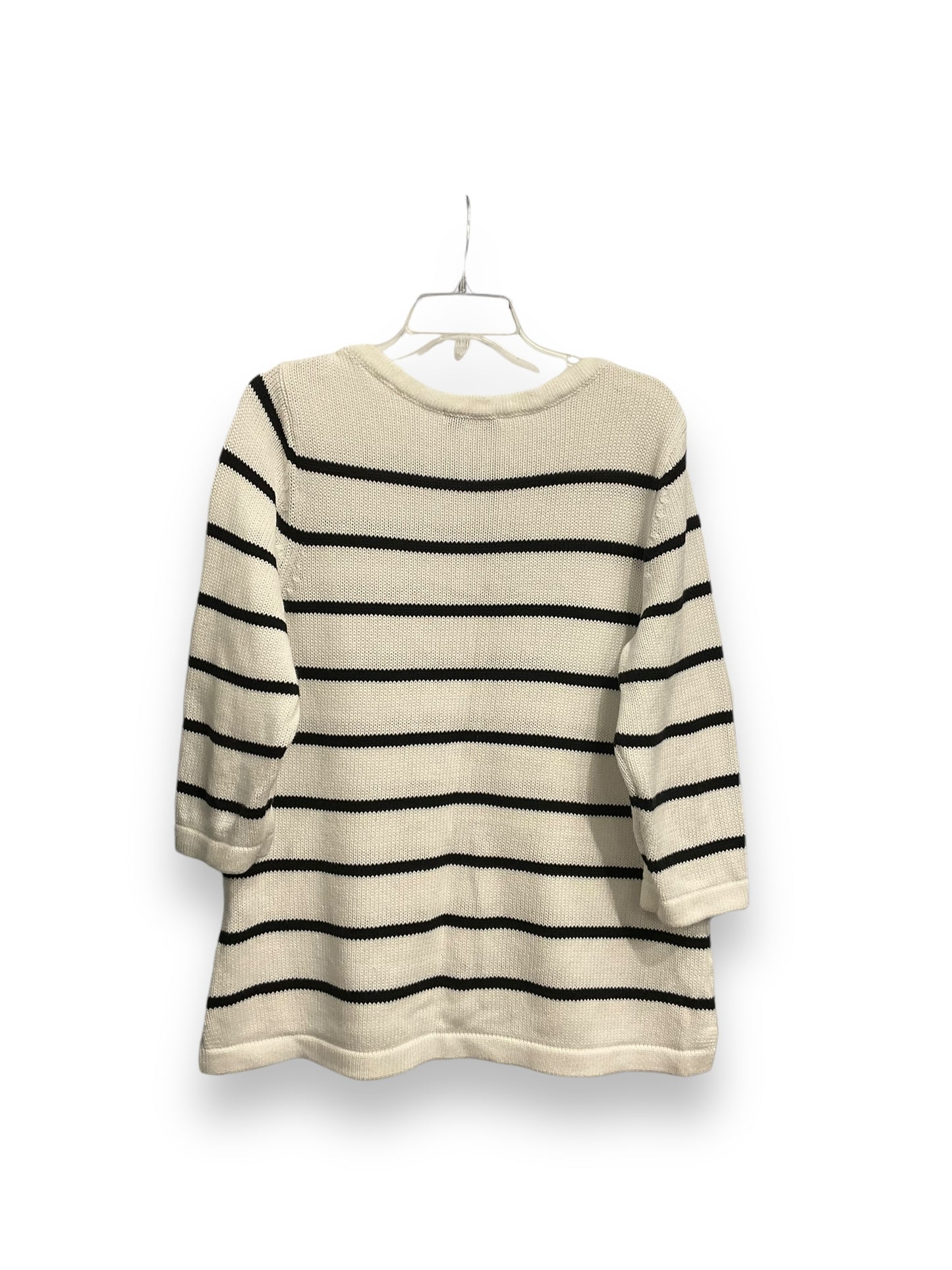 Sweater By Christopher And Banks In Striped Pattern, Size: L