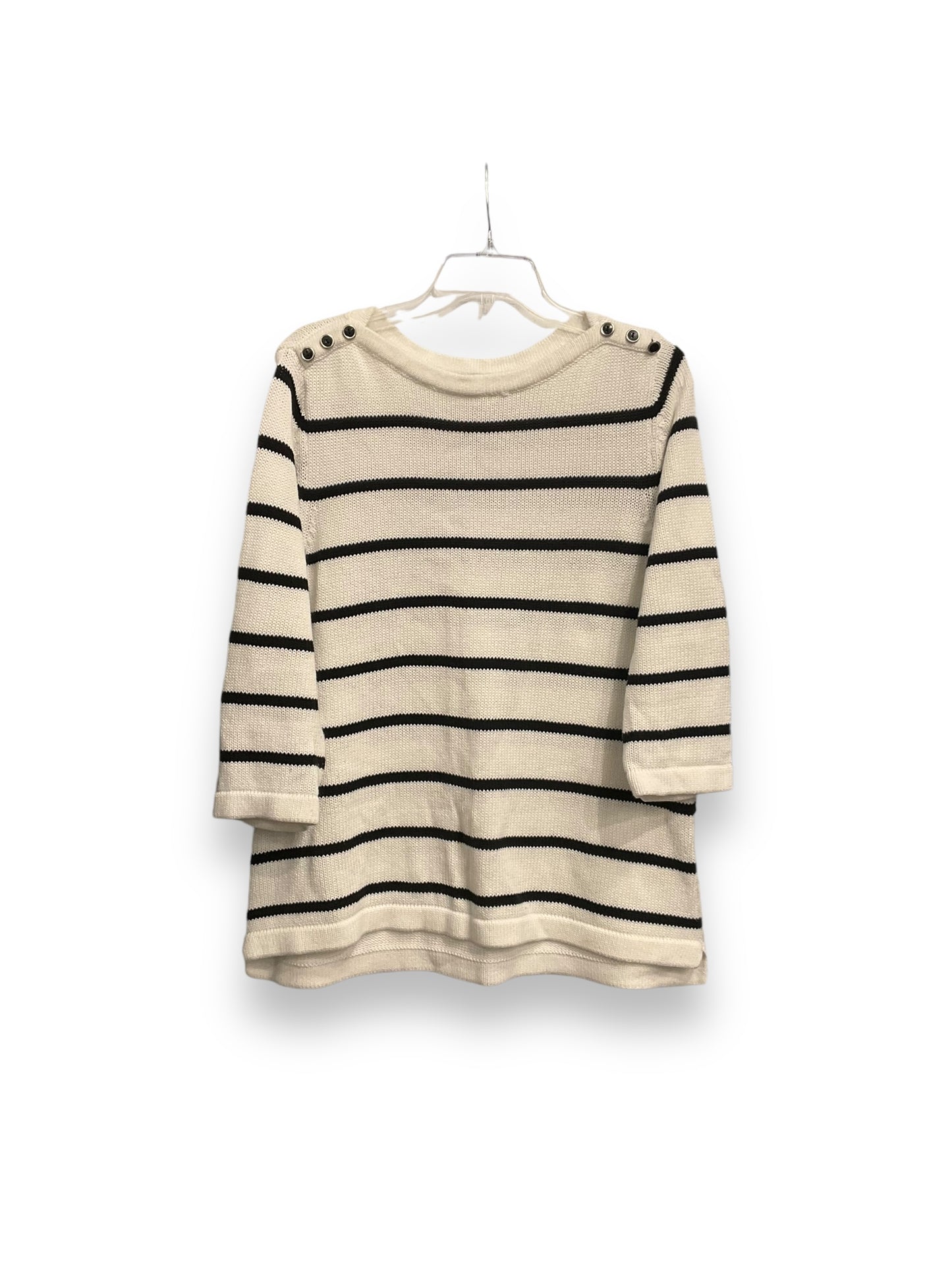 Sweater By Christopher And Banks In Striped Pattern, Size: L