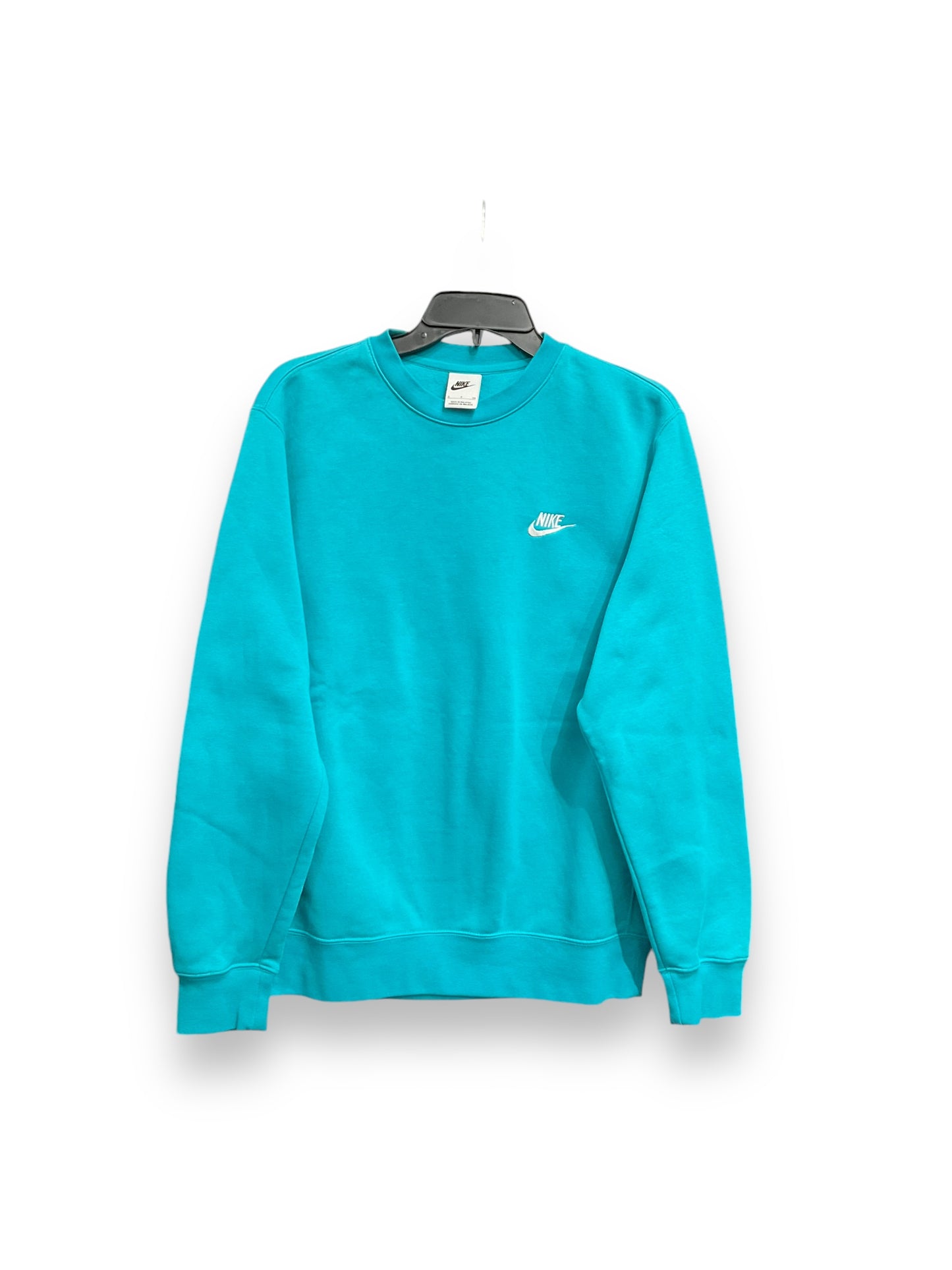 Athletic Sweatshirt Crewneck By Nike Apparel In Aqua, Size: Sp