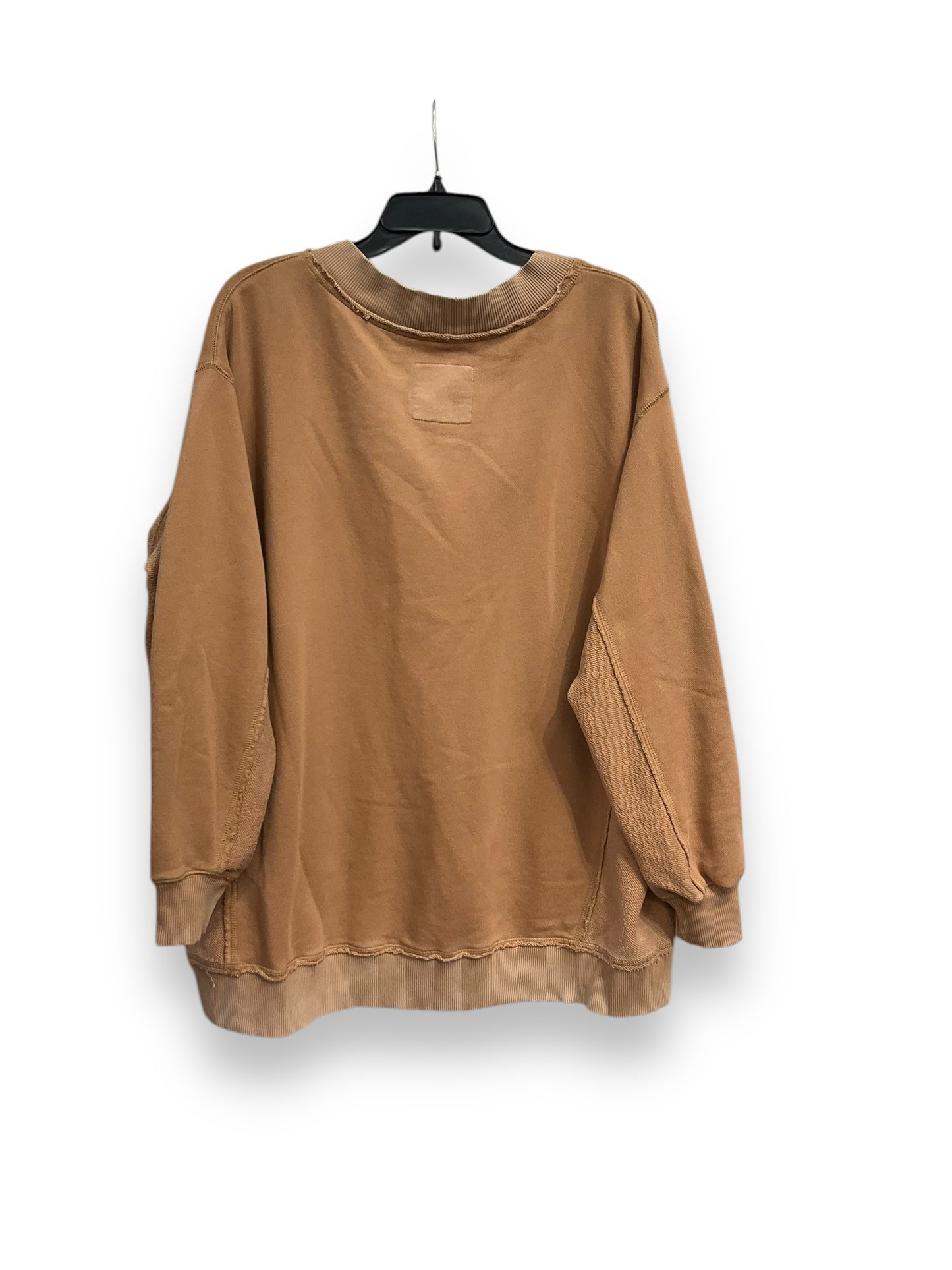 Athletic Sweatshirt Crewneck By Aerie In Tan, Size: Sp