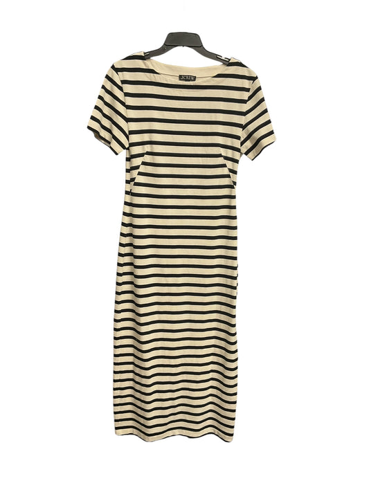 Dress Casual Midi By J. Crew In Striped Pattern, Size: S