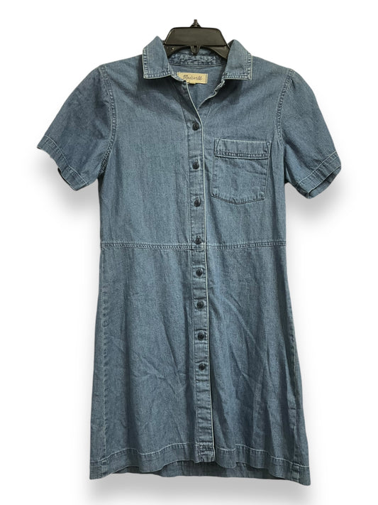 Dress Casual Short By Madewell In Blue Denim, Size: S