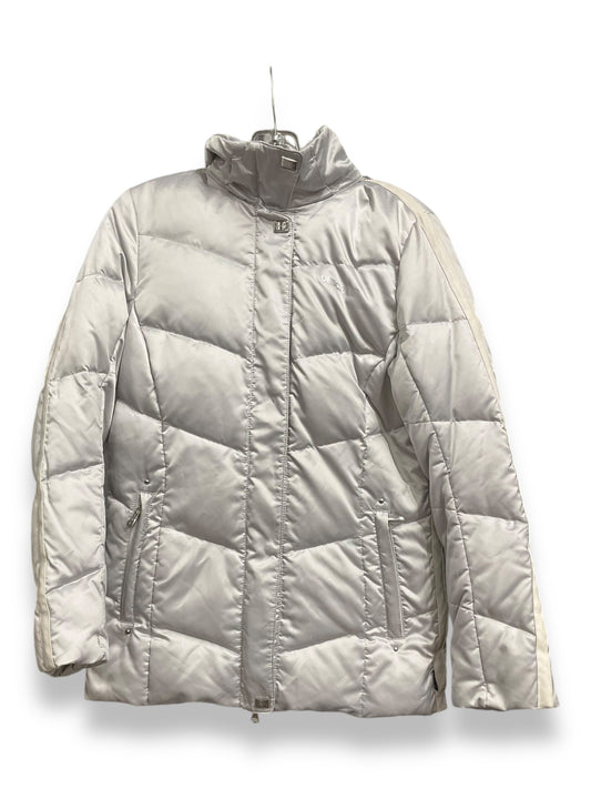 Coat Puffer & Quilted By Cmc In Silver, Size: M