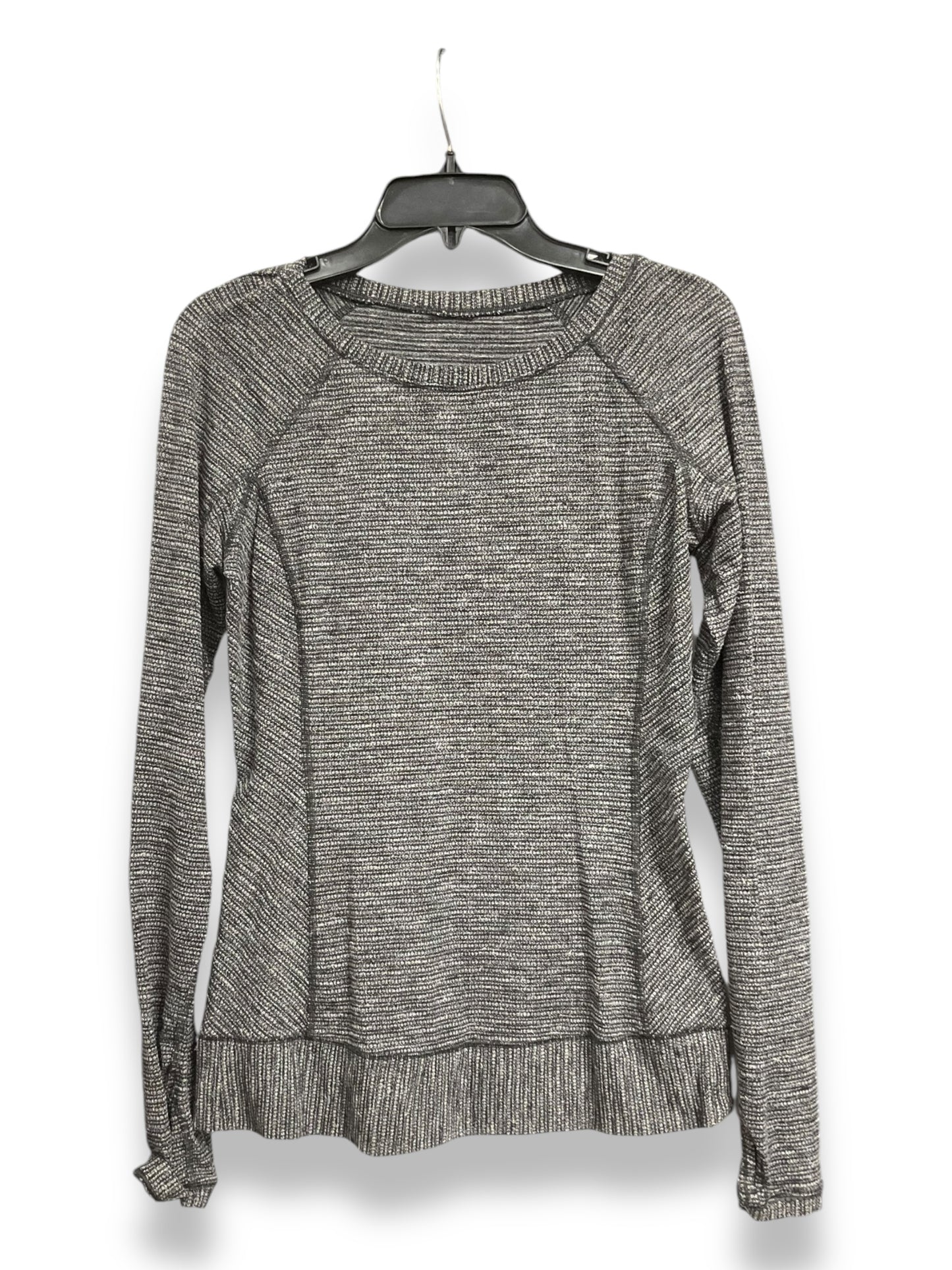 Athletic Top Long Sleeve Crewneck By Lululemon In Grey, Size: 6