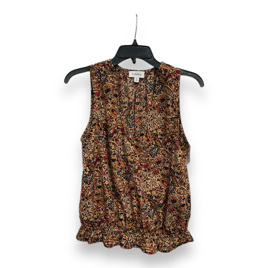 Top Sleeveless By Evereve In Multi-colored, Size: M