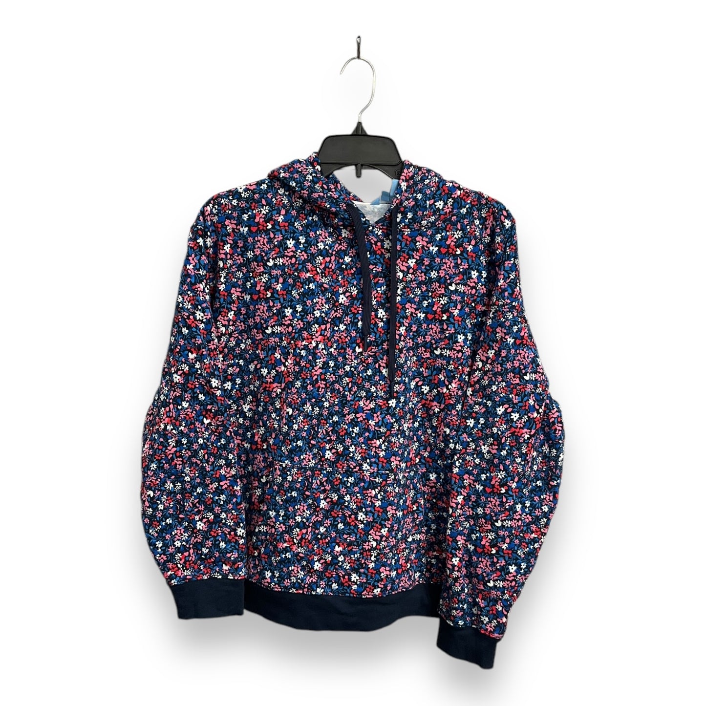 Sweatshirt Hoodie By Draper James In Floral Print, Size: L