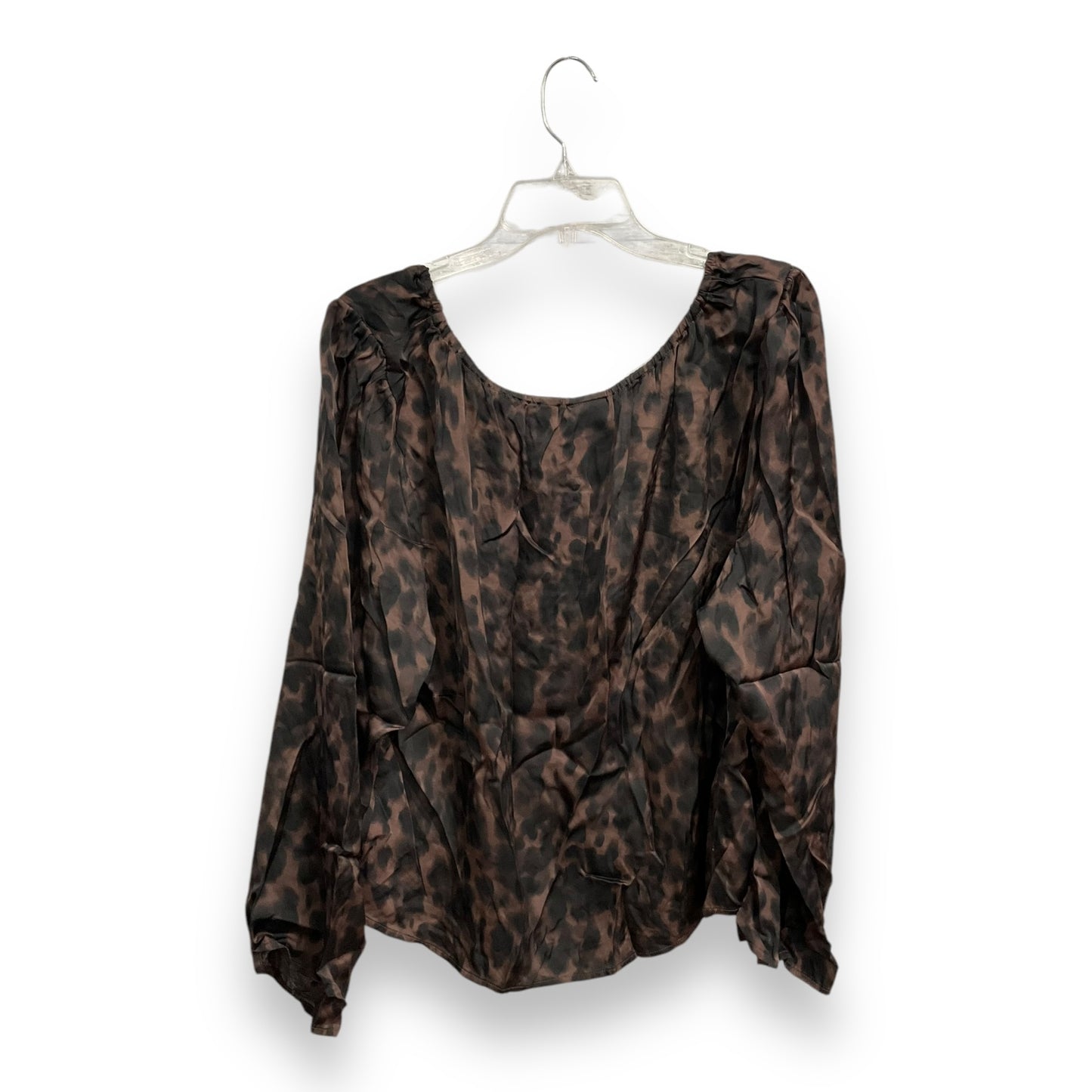 Top Long Sleeve By Gap In Brown, Size: Xxl