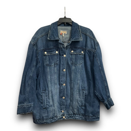 Jacket Denim By Pilcro In Blue Denim, Size: 1x