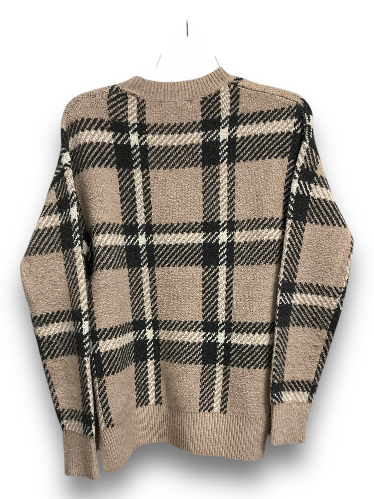 Sweater By Christian Siriano In Plaid Pattern, Size: Xs