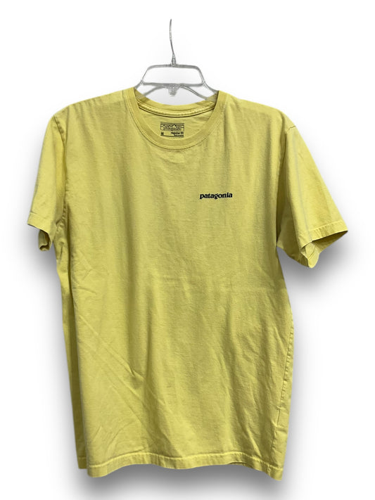 Top Short Sleeve Basic By Patagonia In Yellow, Size: M