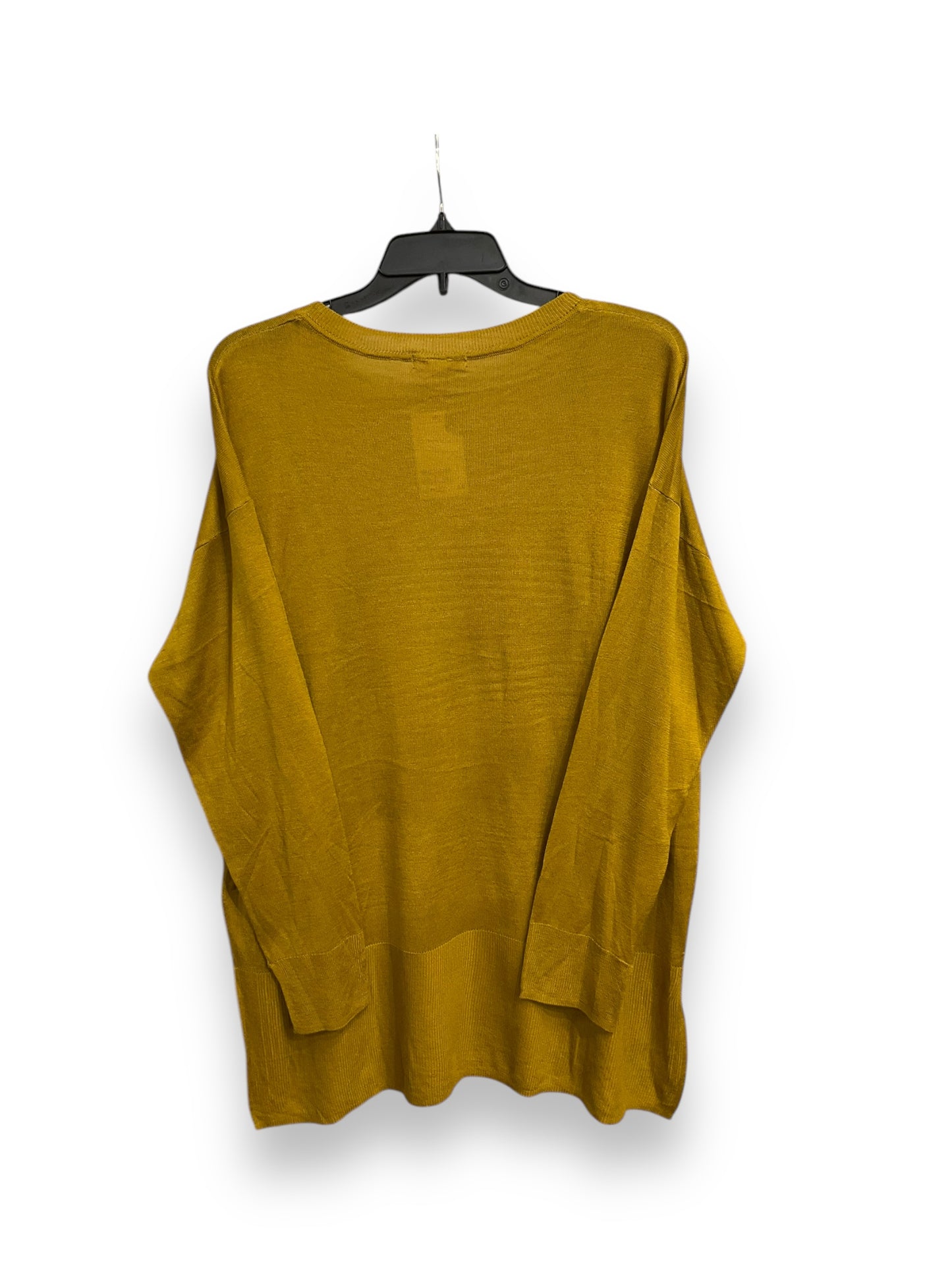 Top Long Sleeve By H&m In Yellow, Size: L