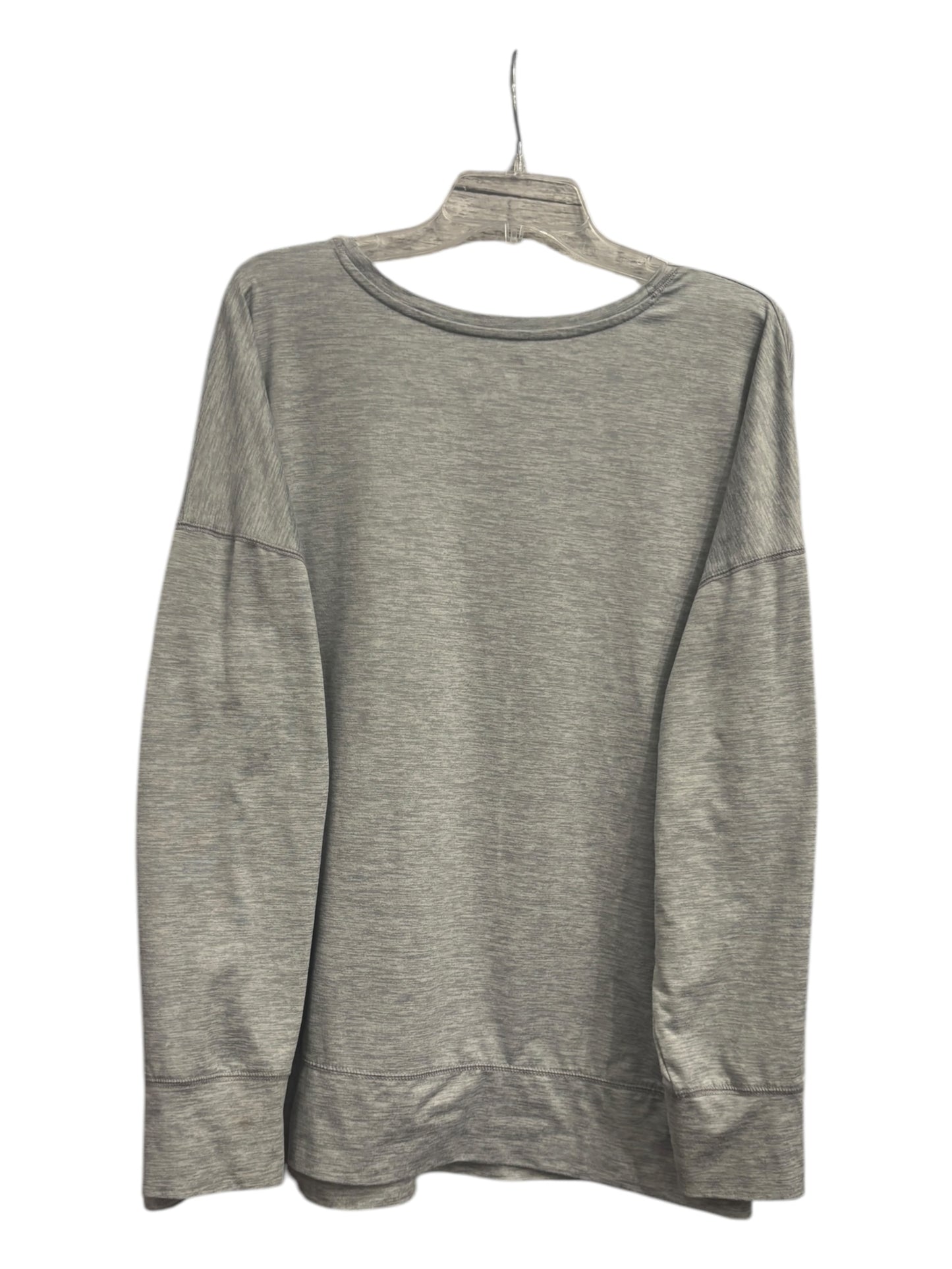 Athletic Top Long Sleeve Crewneck By Xersion In Grey, Size: 1x