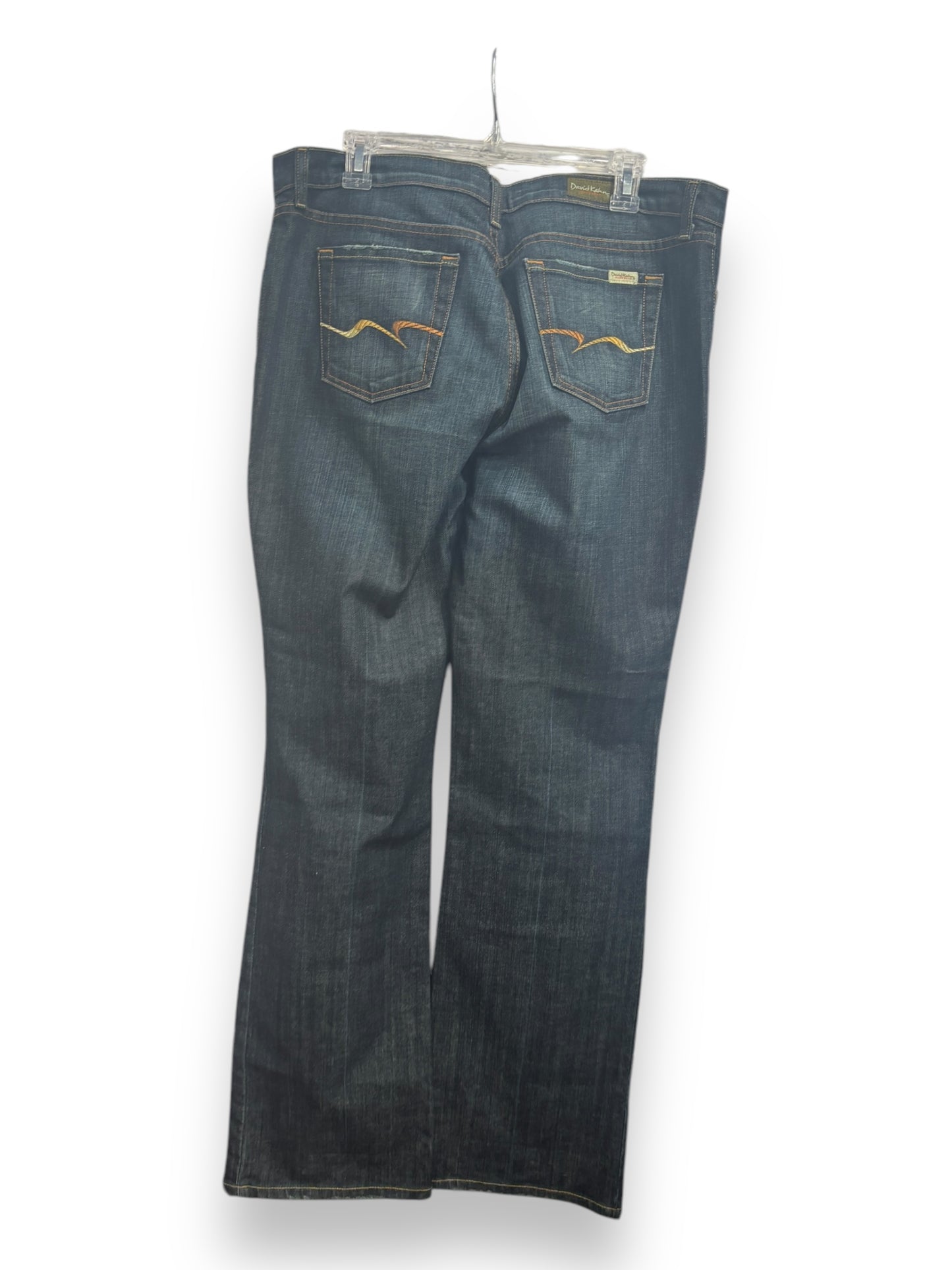 Jeans Straight By David Kahn In Blue Denim, Size: 14