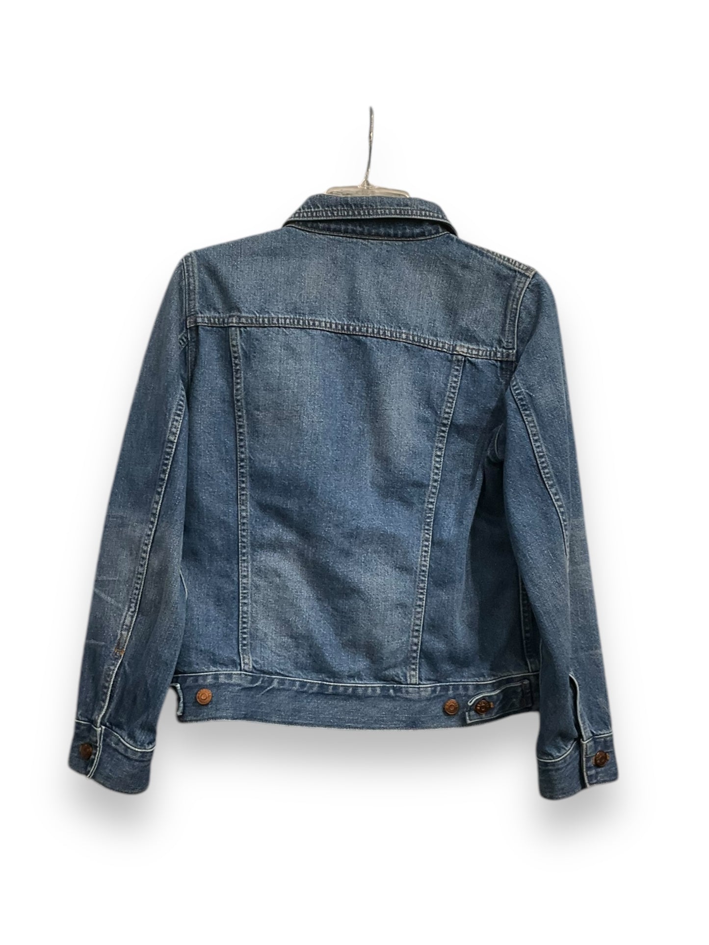 Jacket Denim By Madewell In Blue Denim, Size: L