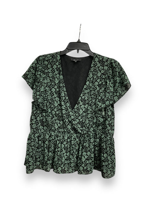 Top Sleeveless By Madewell In Black & Green, Size: L