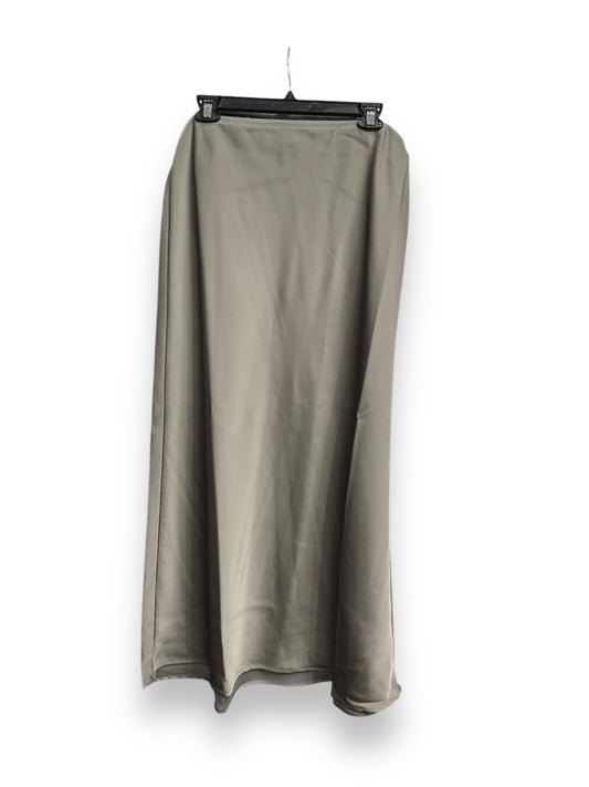 Skirt Maxi By A Pea In The Pod In Silver, Size: M