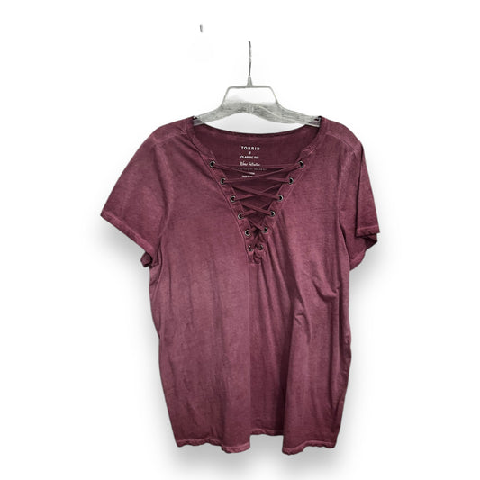 Top Short Sleeve Basic By Torrid  Size: 2x