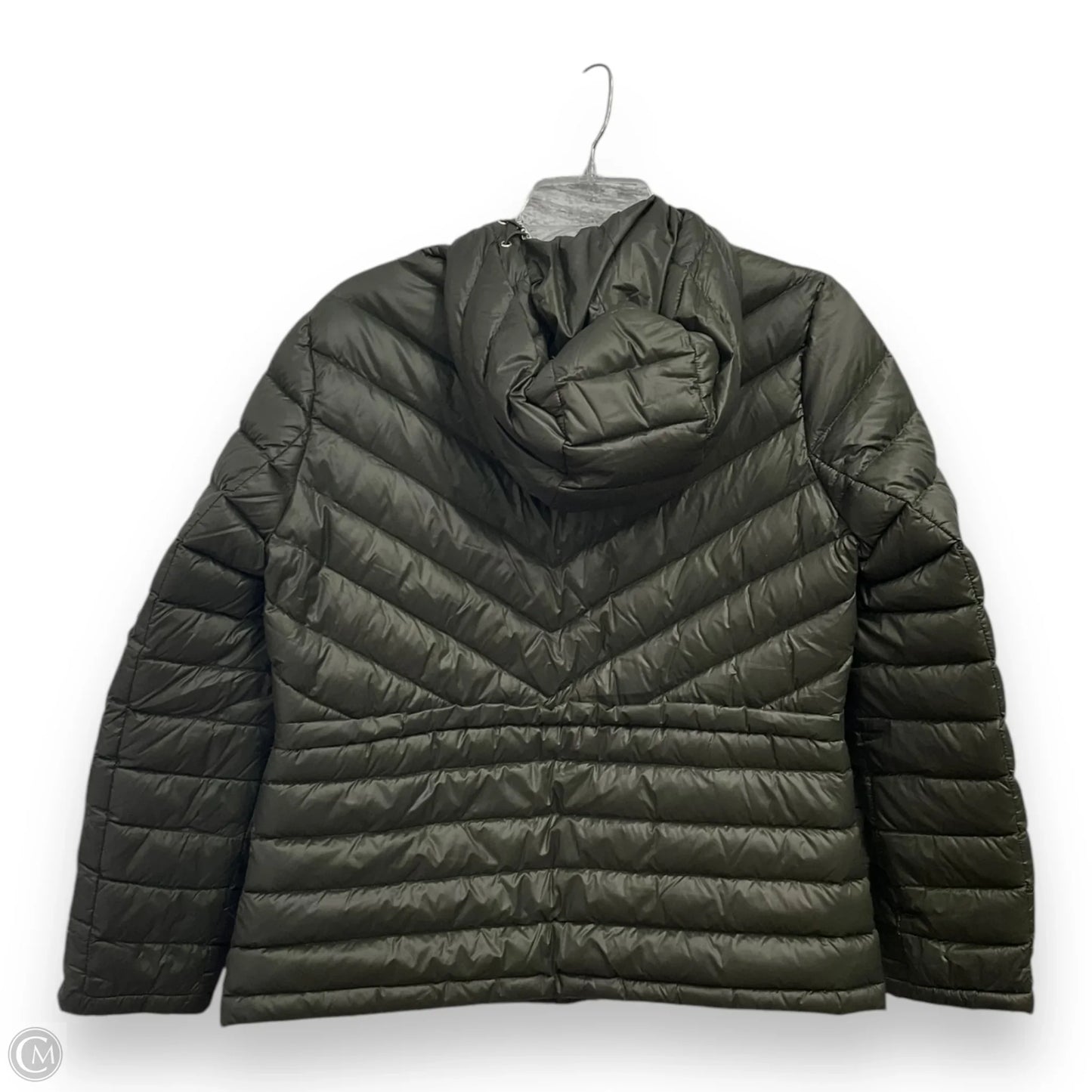 Coat Puffer & Quilted By Lauren By Ralph Lauren In Green, Size: M