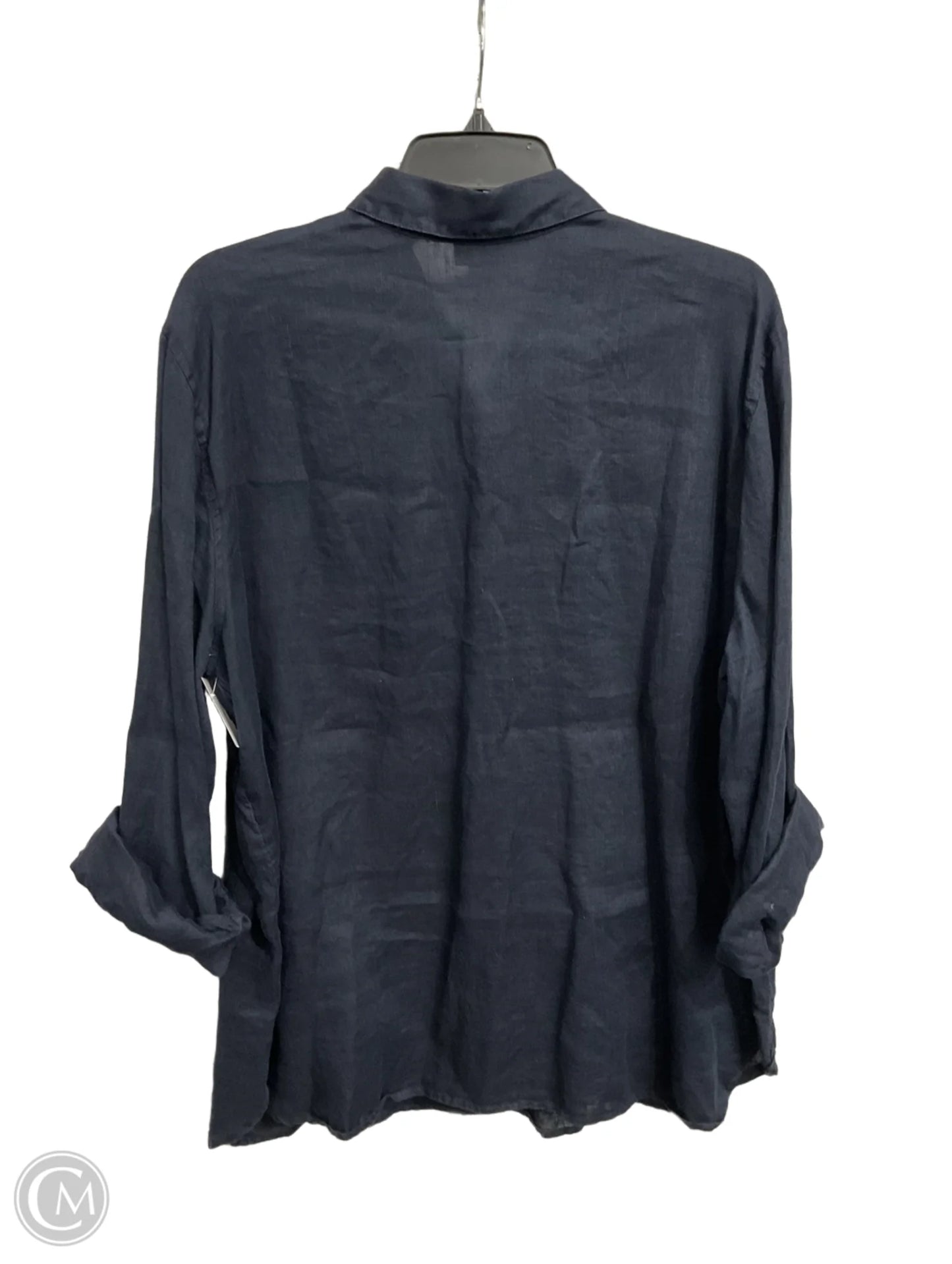 Top Long Sleeve By J. Jill In Navy, Size: L