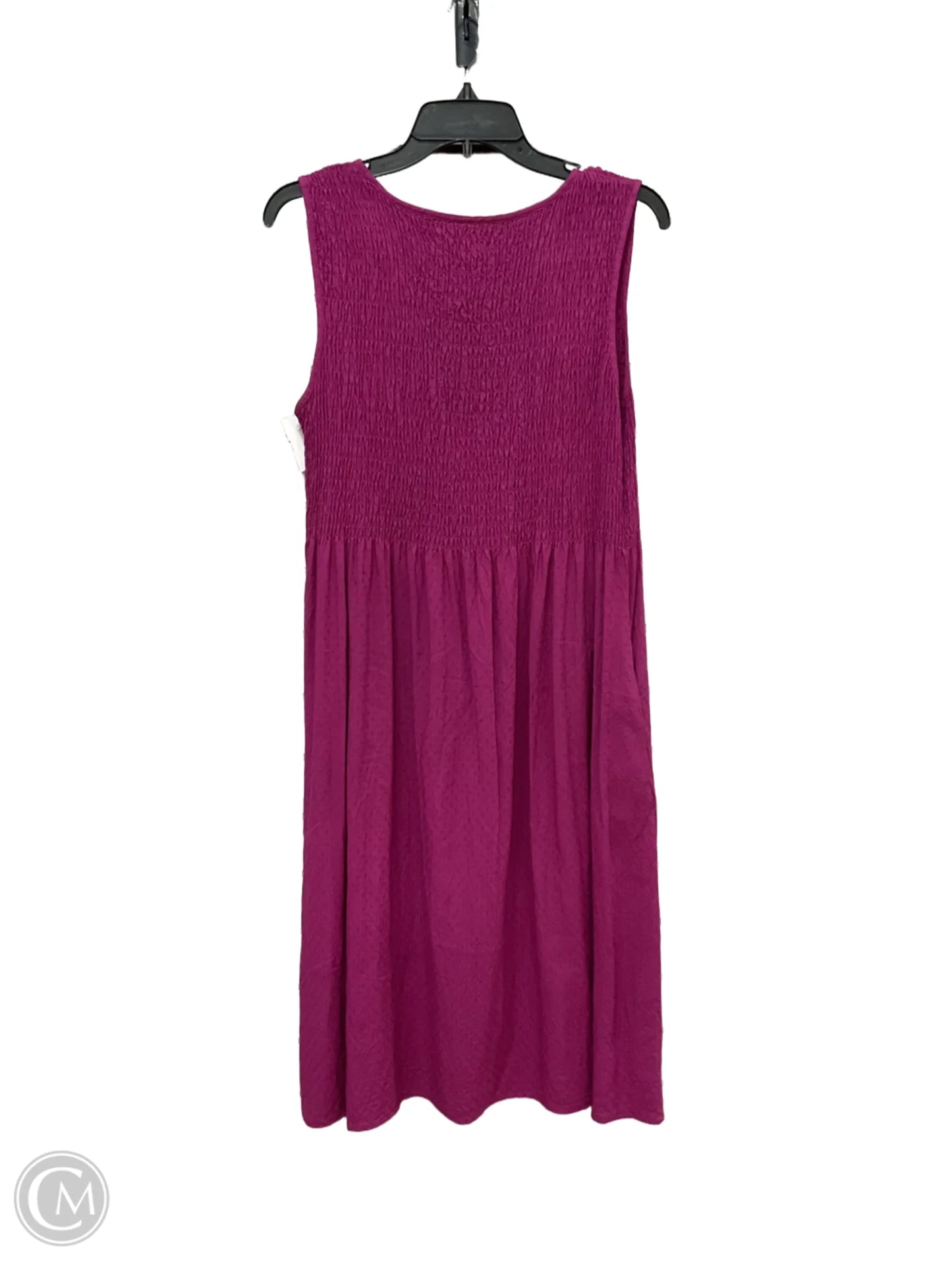 Dress Casual Midi By Croft And Barrow In Pink, Size: M