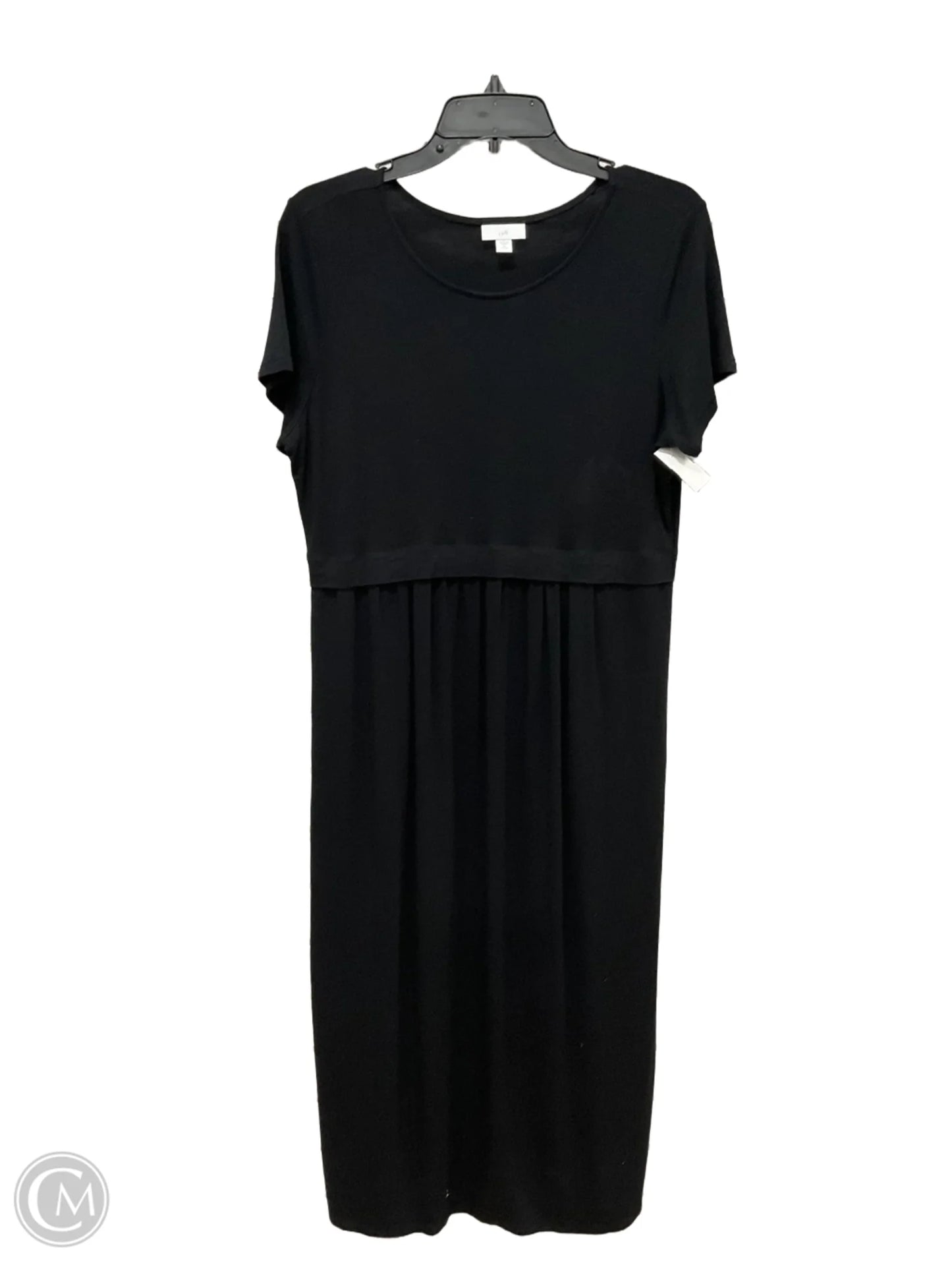 Dress Casual Maxi By J. Jill In Black, Size: Mp