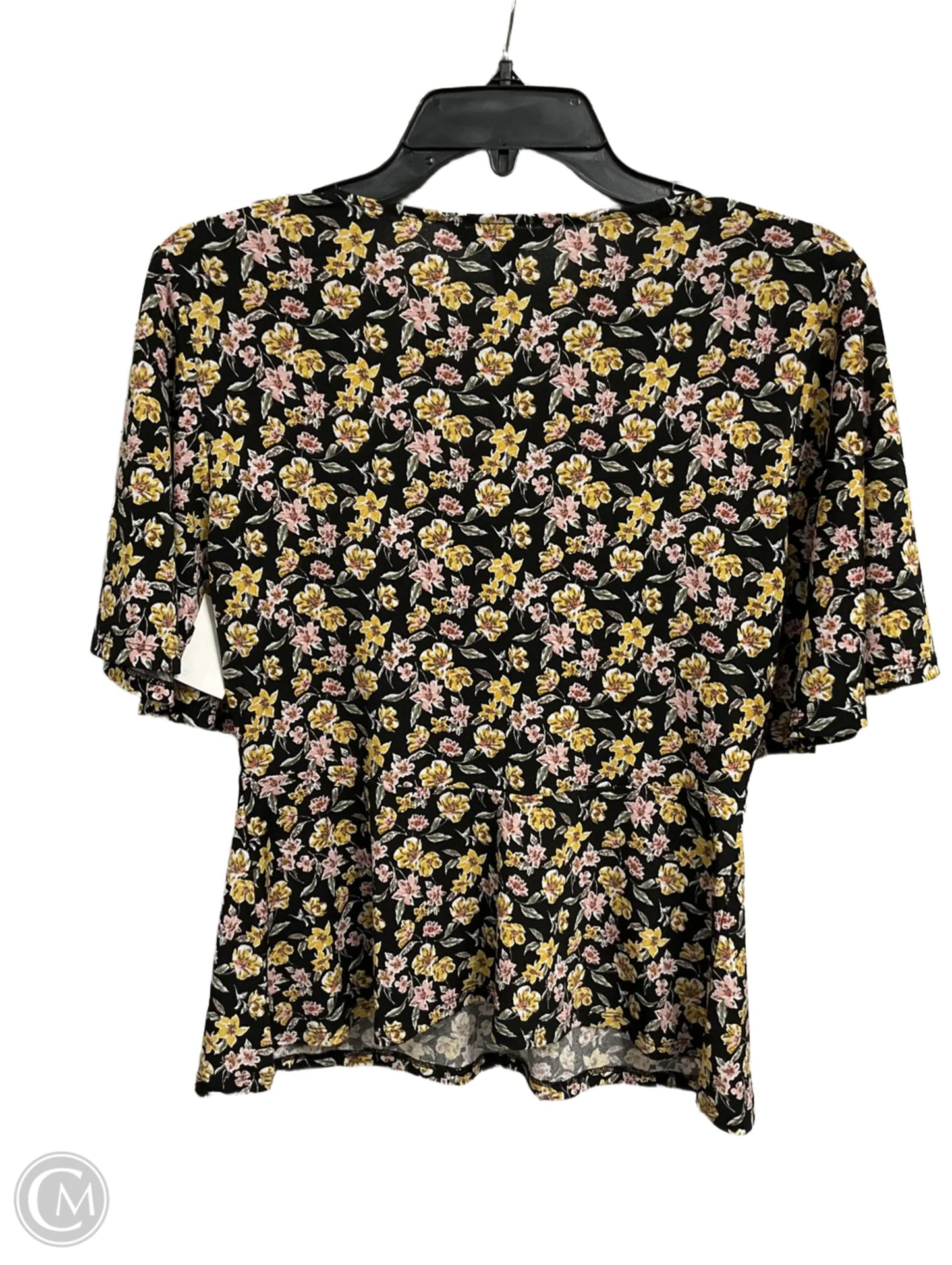 Top Short Sleeve By Banana Republic In Floral Print, Size: Xs