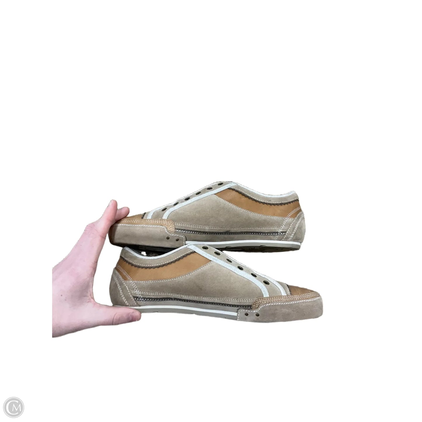 Shoes Flats By Clothes Mentor In Bronze, Size: 8.5