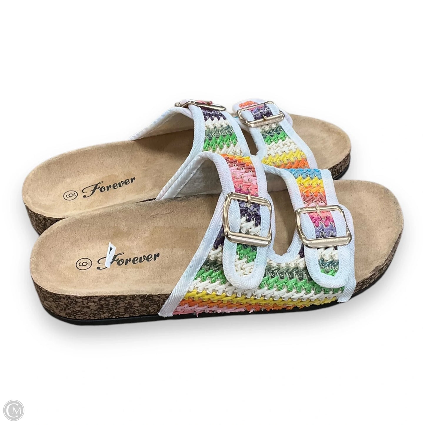 Sandals Flats By Forever In Rainbow Print